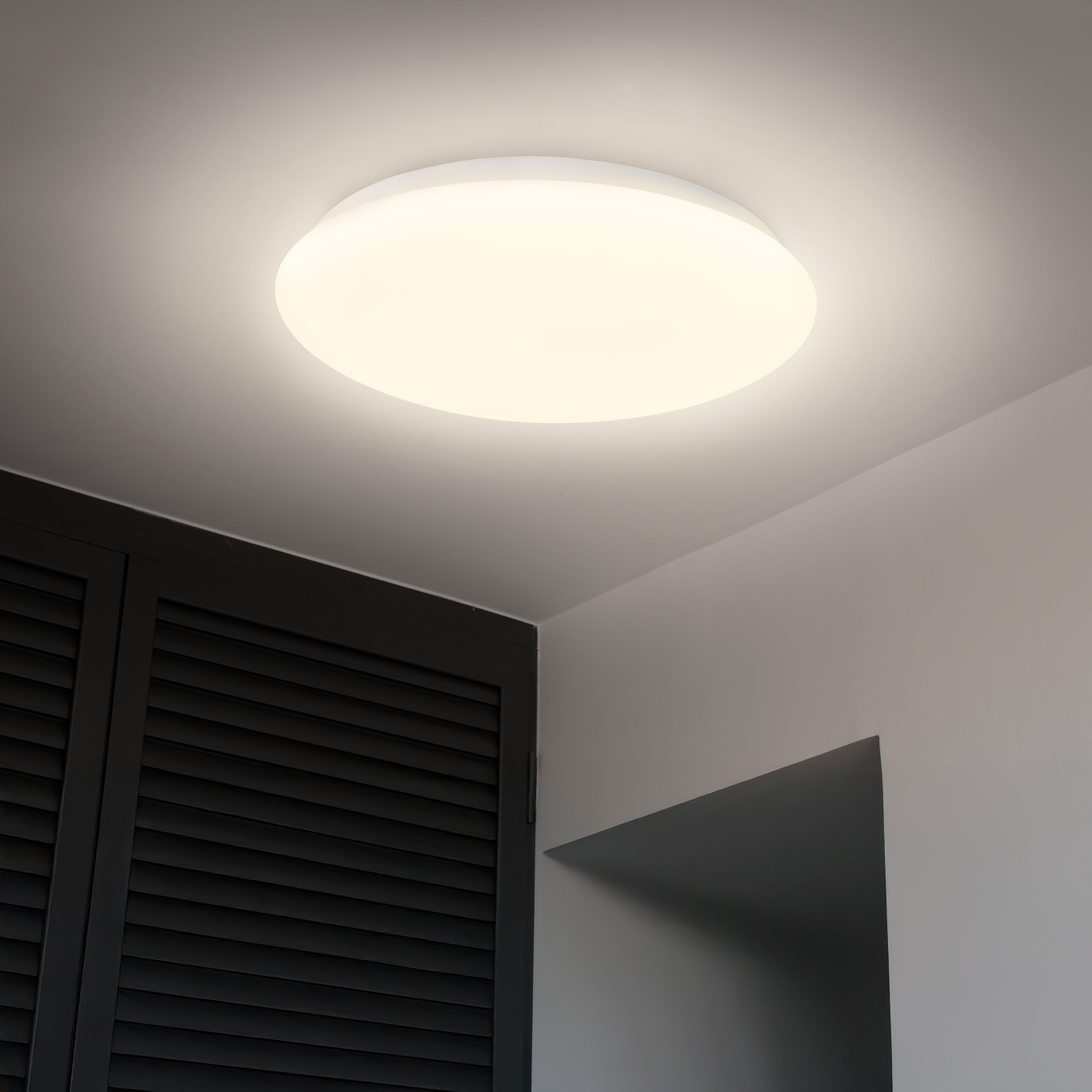 näve LED Deckenleuchte »Mesa« LED-Modul 1 Stk. Neutralweiß weiß, inkl. HF-Bewegungsmelder, inkl. Driver, LED neutralweiß, D: 28cm