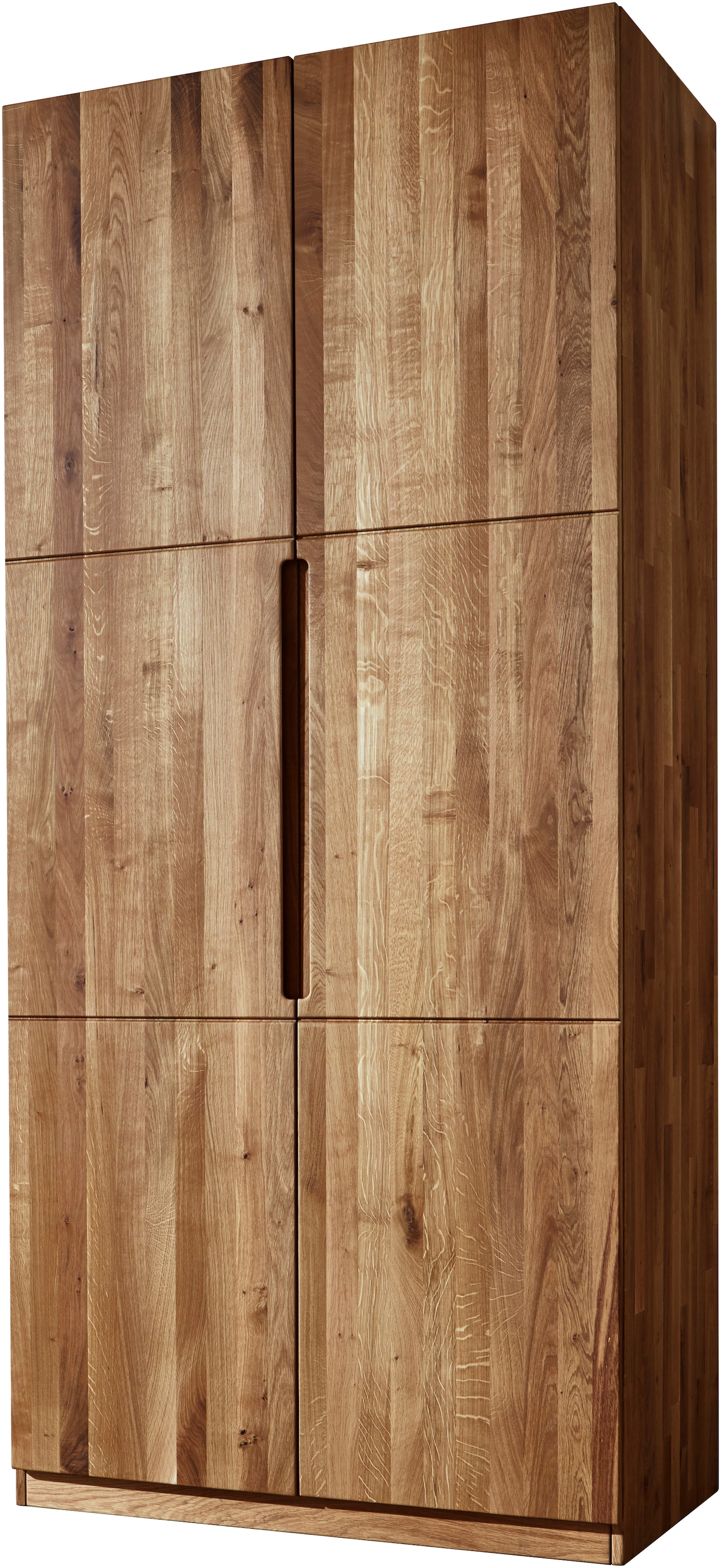 Home affaire Kleiderschrank »Azelie, aus Wildeiche«, Massivholz-Kleiderschrank, im 50 cm Raster planbar