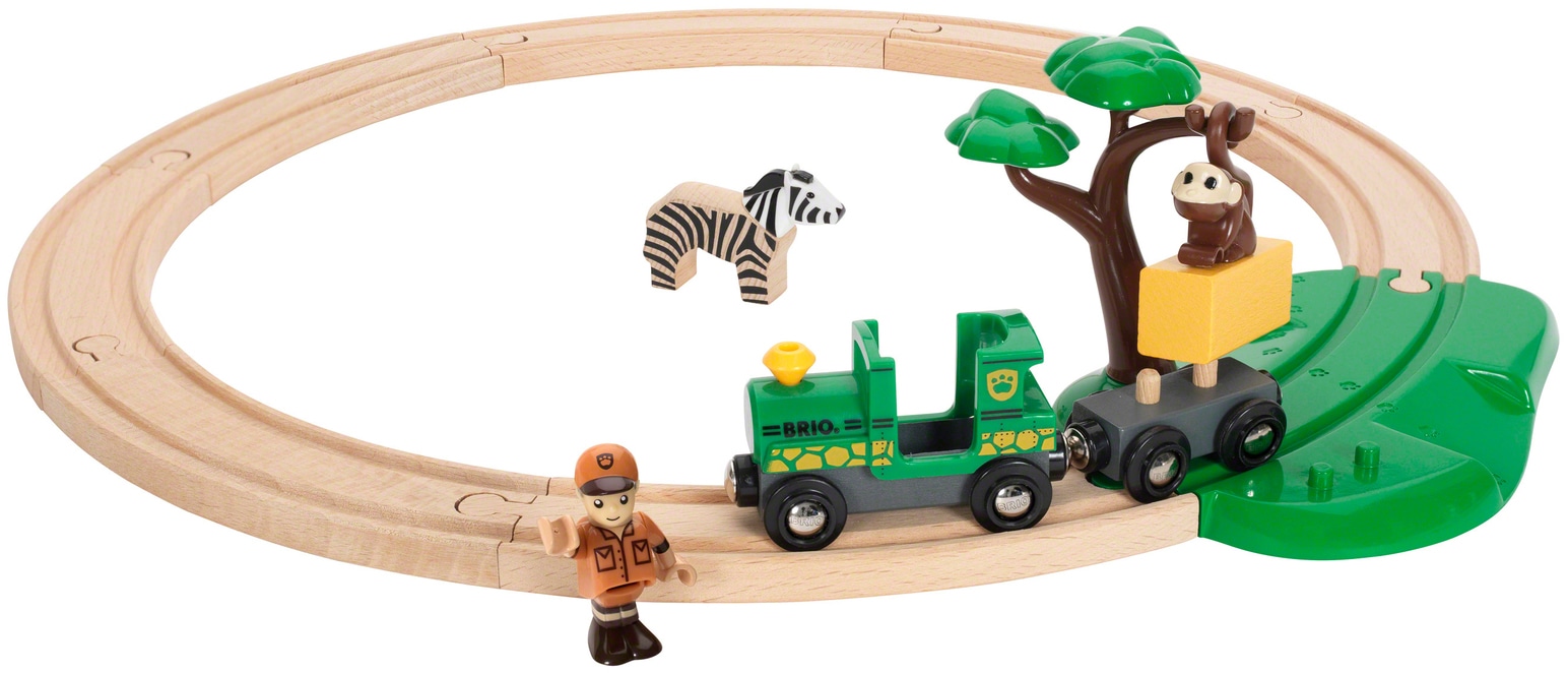 BRIO® Spielzeug-Eisenbahn »BRIO® WORLD, Safari Bahn Set«, (Set), FSC®- schützt Wald - weltweit