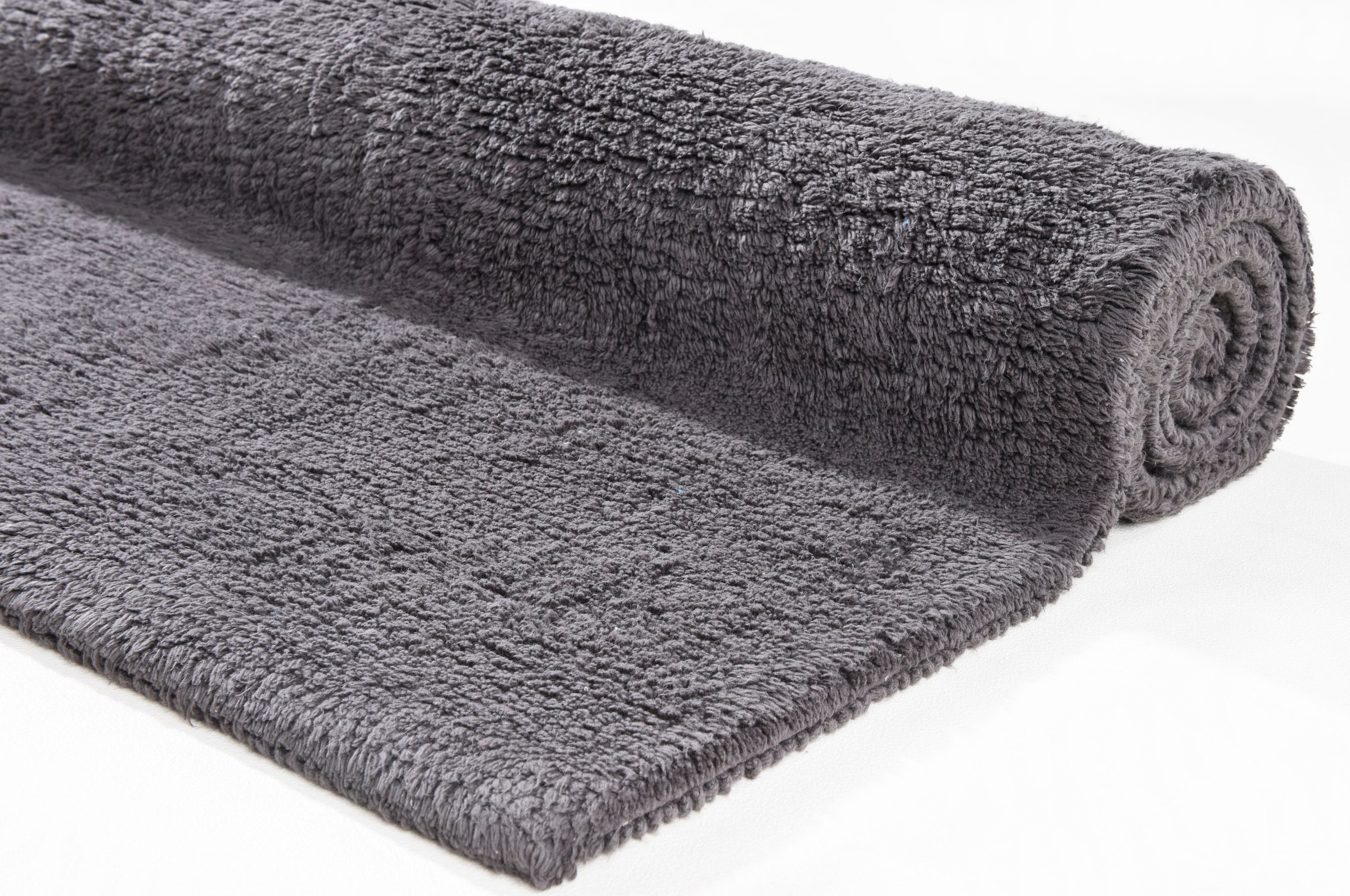 TOM TAILOR HOME Badematte »Cotton Double Uni«, beidseitig nutzbar-fußbodenheizungsgeeignet-strapazierfähig, Badteppich, Uni Farben, rechteckig & quadratisch erhältlich