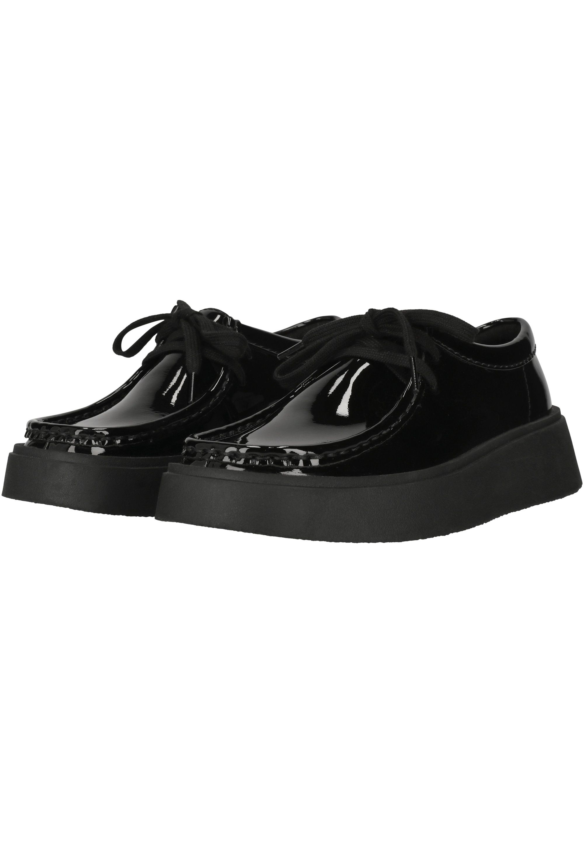Schnürschuh CLARKS "Torview", Damen, Gr. 39, schwarz, Leder, Schuhe Schnürschuh, in toller Lack-Optik 3