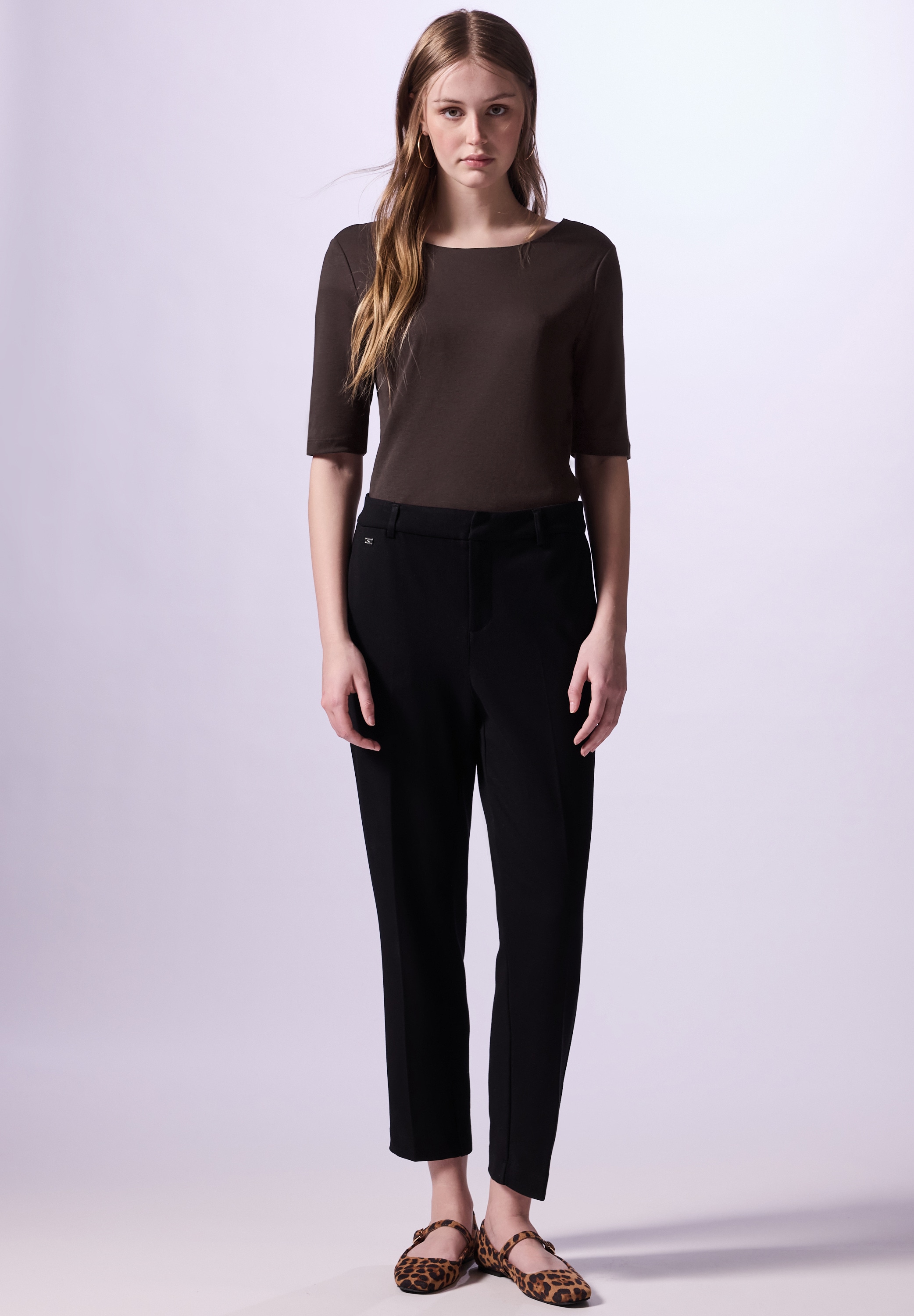 STREET ONE STUDIO T-Shirt, aus softem Materialmix