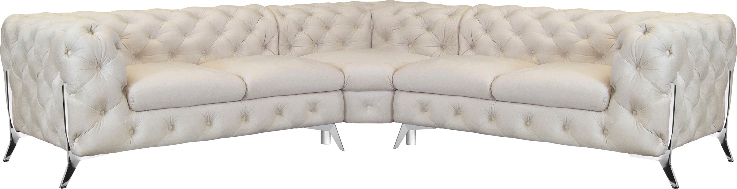 Home affaire Chesterfield-Sofa "Amaury L-Form" Chesterfield-Optik, Breite/T günstig online kaufen