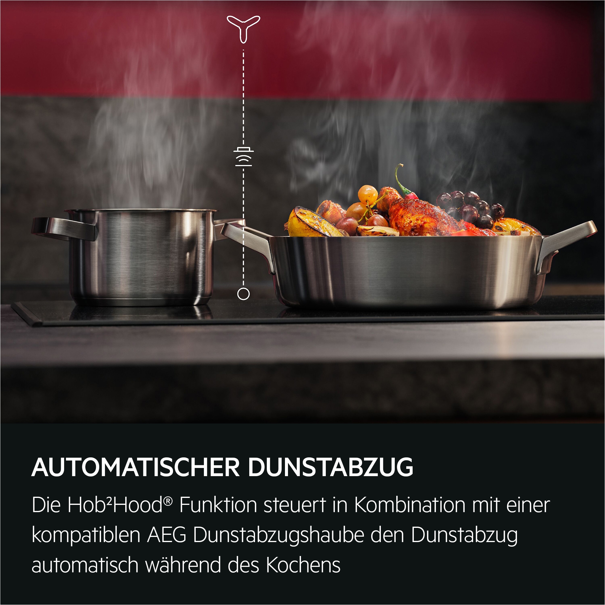 AEG Induktions-Kochfeld »TO841A0FIT«, Hob²Hood-Funktion