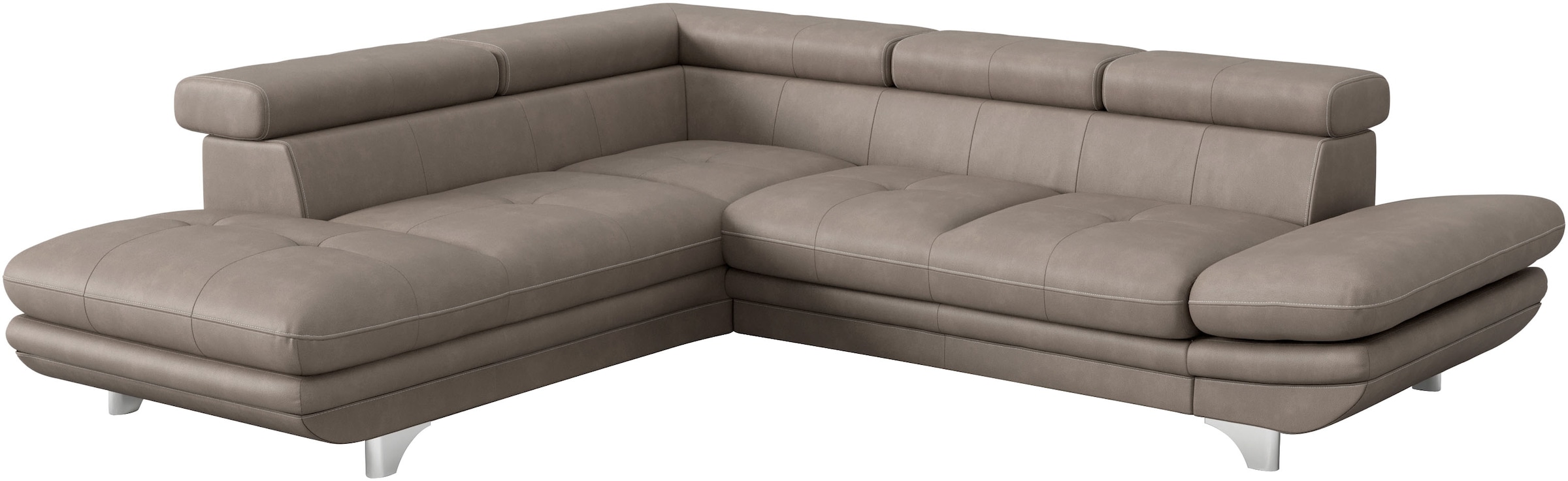 COTTA Ecksofa "Enterprise L-Form", mit Arm- & Kopfteilverstellung, wahlweis günstig online kaufen