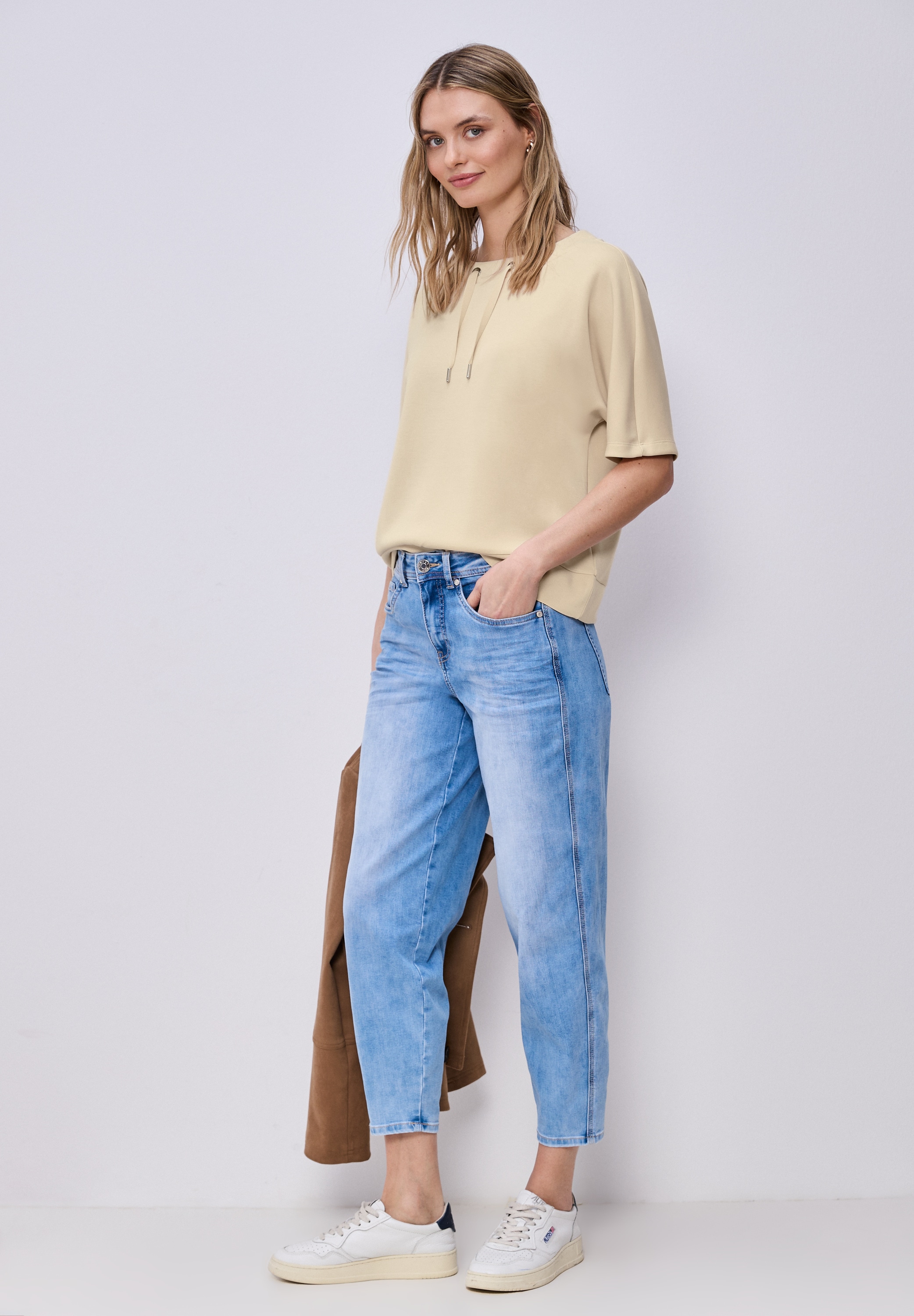 STREET ONE T-Shirt im Silk Look