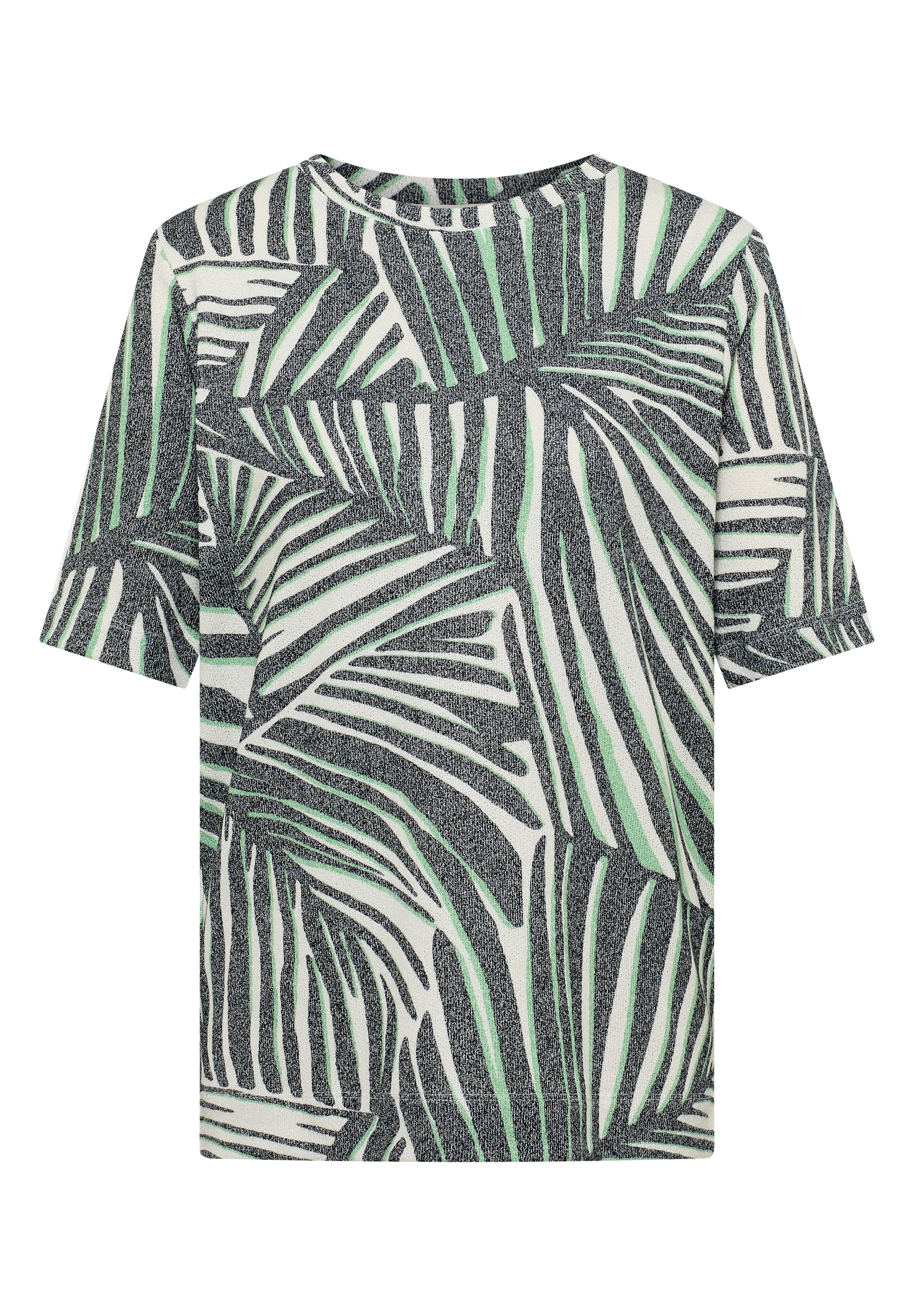 Cecil Print-Shirt aus softem Materialmix
