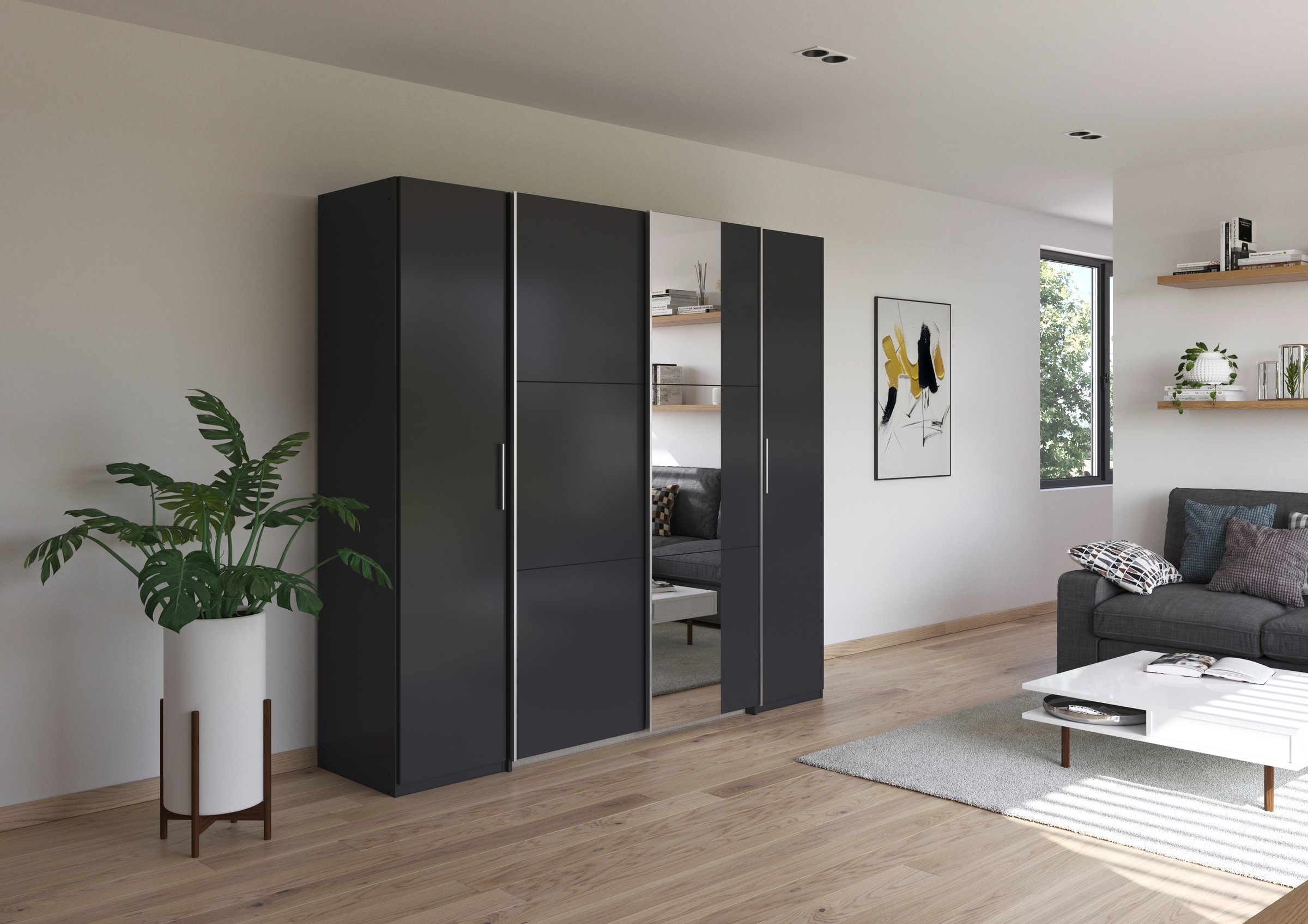 rauch Schwebetürenschrank "Kleiderschrank Drehtürenschrank Schrank Garderob günstig online kaufen