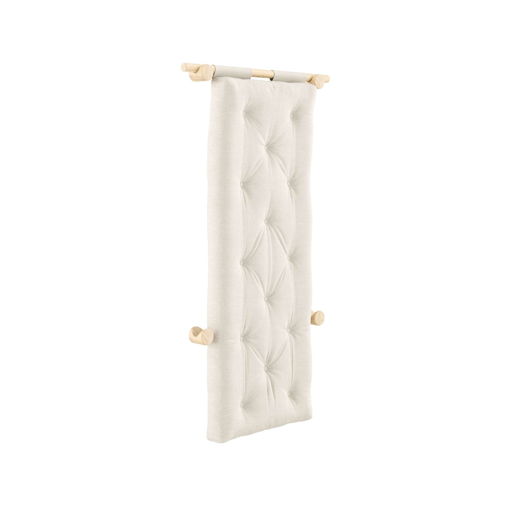 Schlafsofa KARUP DESIGN "Hooked Sofa Bed / Sleeper Chair – Sitz- oder Schlafplatz, platzsparend", beige (linen), B:75cm H:12cm T:200cm, Bezug: 75% Baumwolle, 25% Leinen, , Sofas, Schlafsofa, Futonmatratze inkl. Halterungsset aus FSC-zertifiziertem Massivh 3
