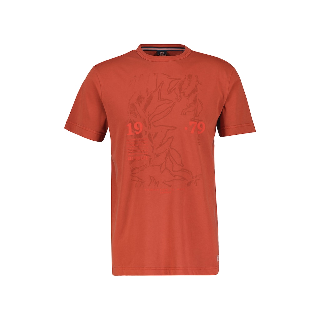 LERROS T-Shirt »LERROS Herren-T-Shirt mit Brust-Print«
