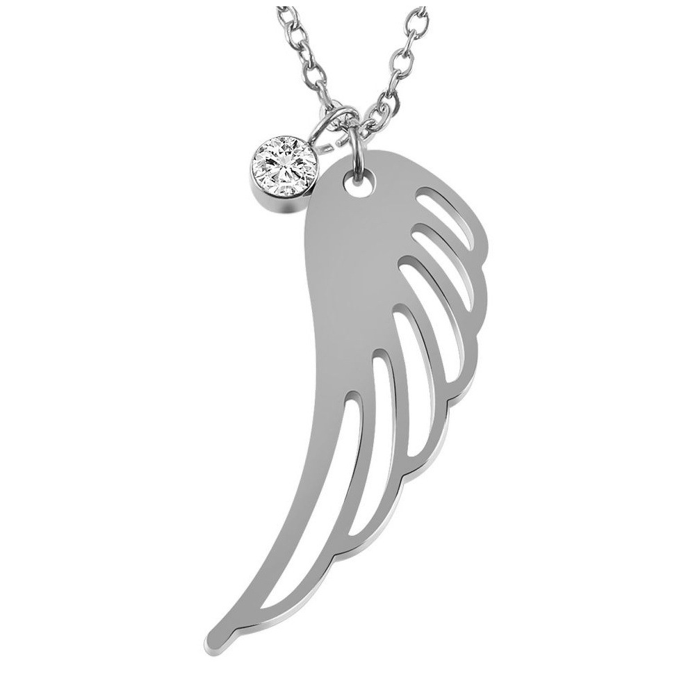 Adelia´s Kette ohne Anhänger »Damen Halskette mit Anhänger – Flügel aus Edelstahl« Ideal zum Verschenken – schlicht und stilvoll