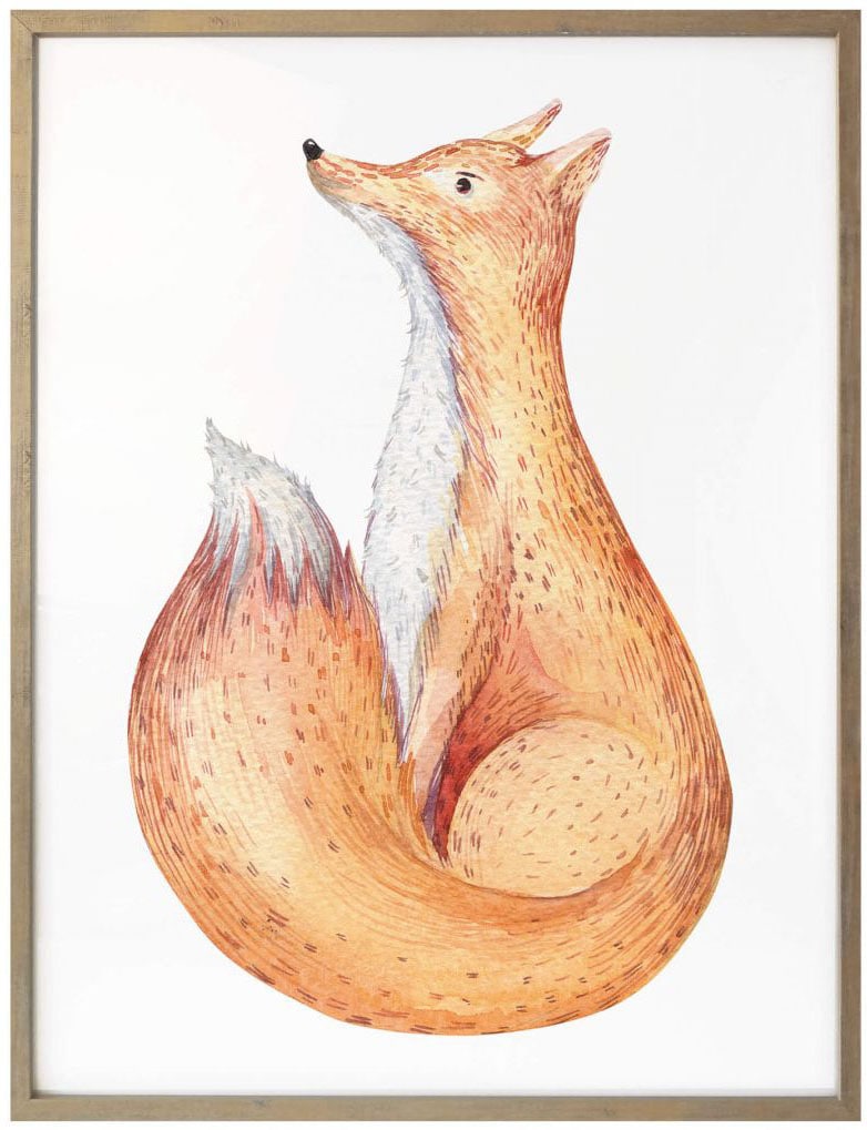 Wall-Art Poster »Waldtiere Fuchs«, Tiere, Wandposter Bild, St.), BAUR Wandbild, | (1 Poster, kaufen