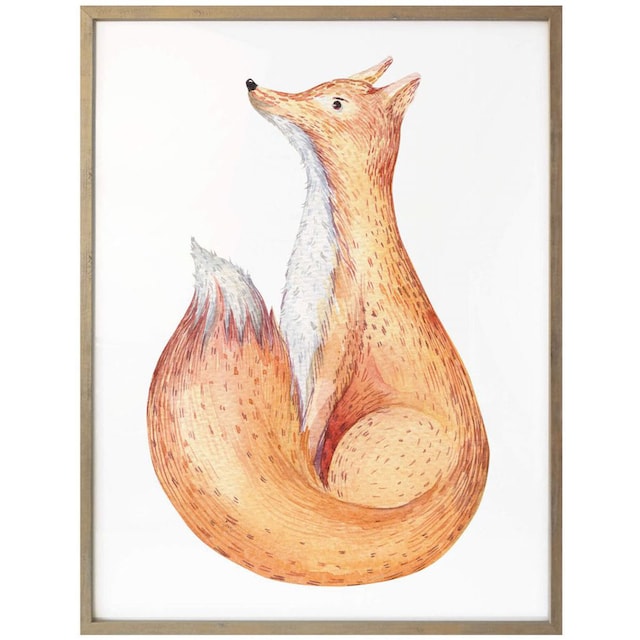 Wall-Art Poster »Waldtiere Fuchs«, Tiere, (1 St.), Poster, Wandbild, Bild,  Wandposter kaufen | BAUR