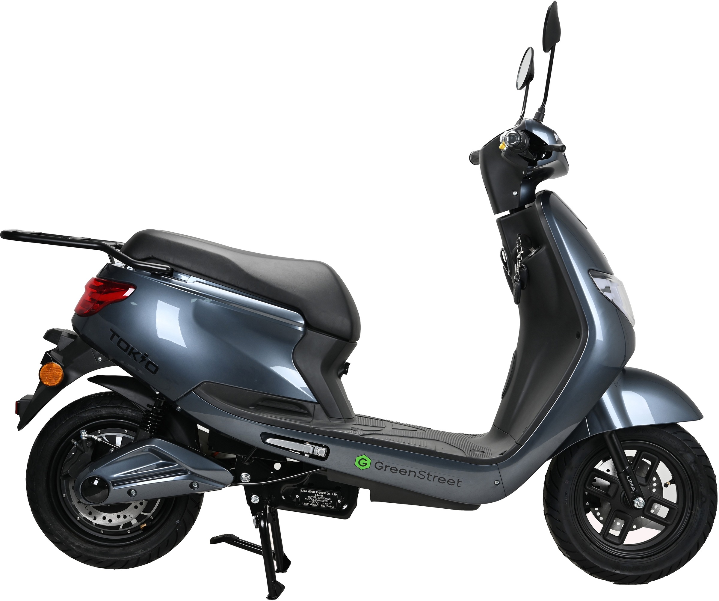GreenStreet E-Mofaroller »Tokio 1500 W«, bis zu 60 km Reichweite, mit USB-Anschluss