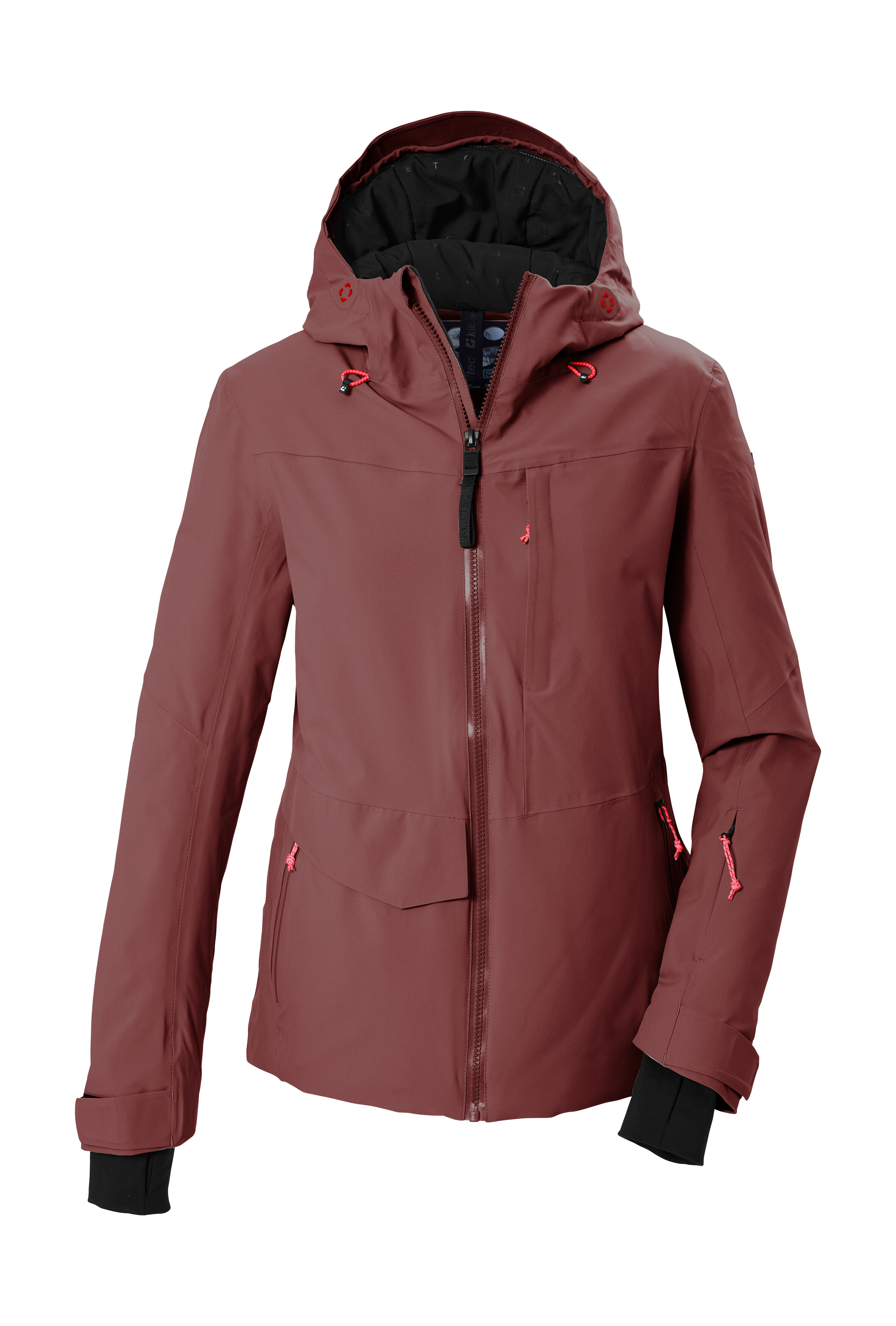 Killtec Skijacke "KSW 112 WMN SKI JCKT" Wasserdicht, atmungsaktiv, regulierbare Kapuze, Schneefang