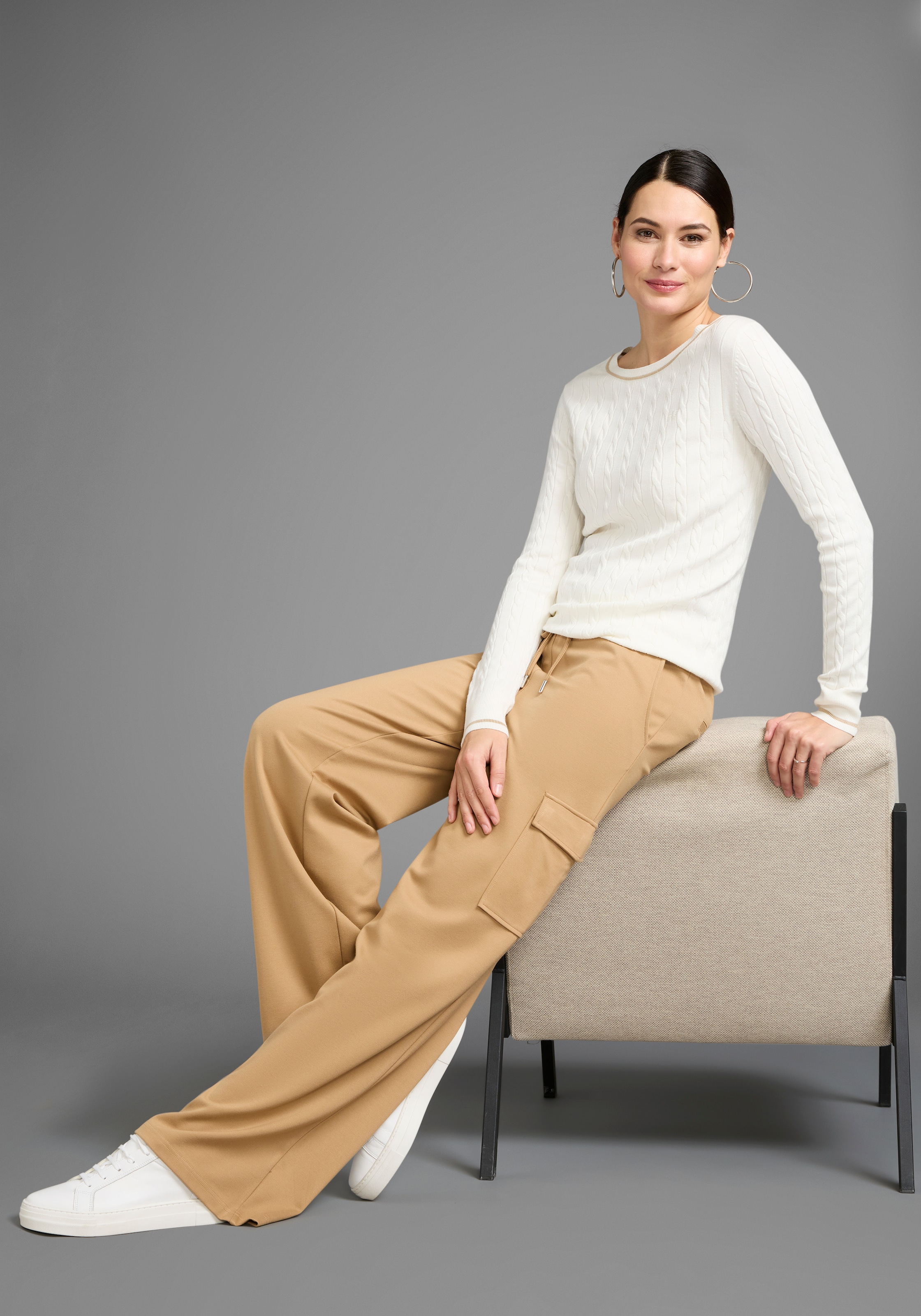 Thumbnail - HECHTER PARIS Strickpullover mit elegantem Zopfstrickmuster