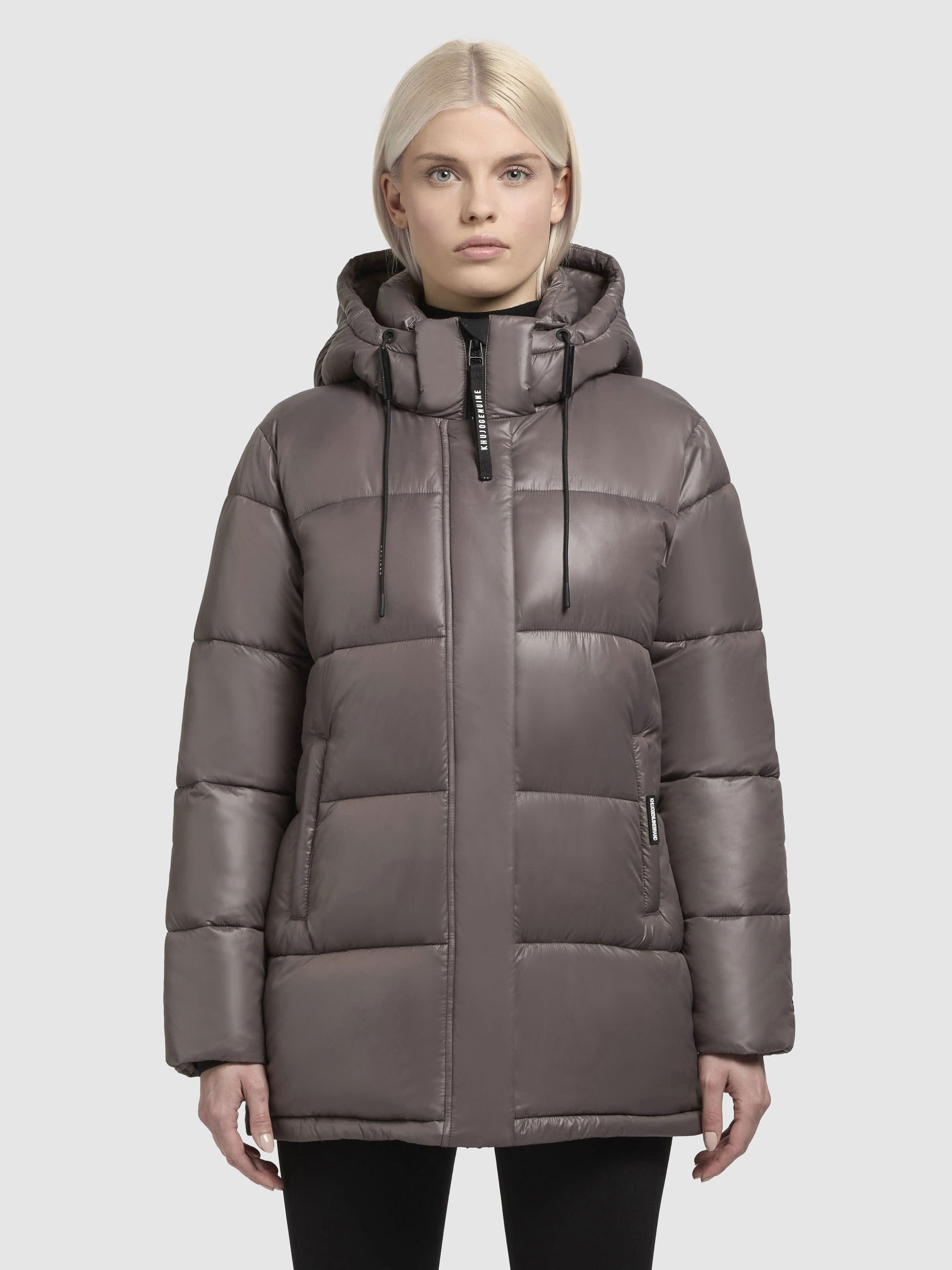 khujo Steppjacke »WORD3 SATIN«, mit Kapuze