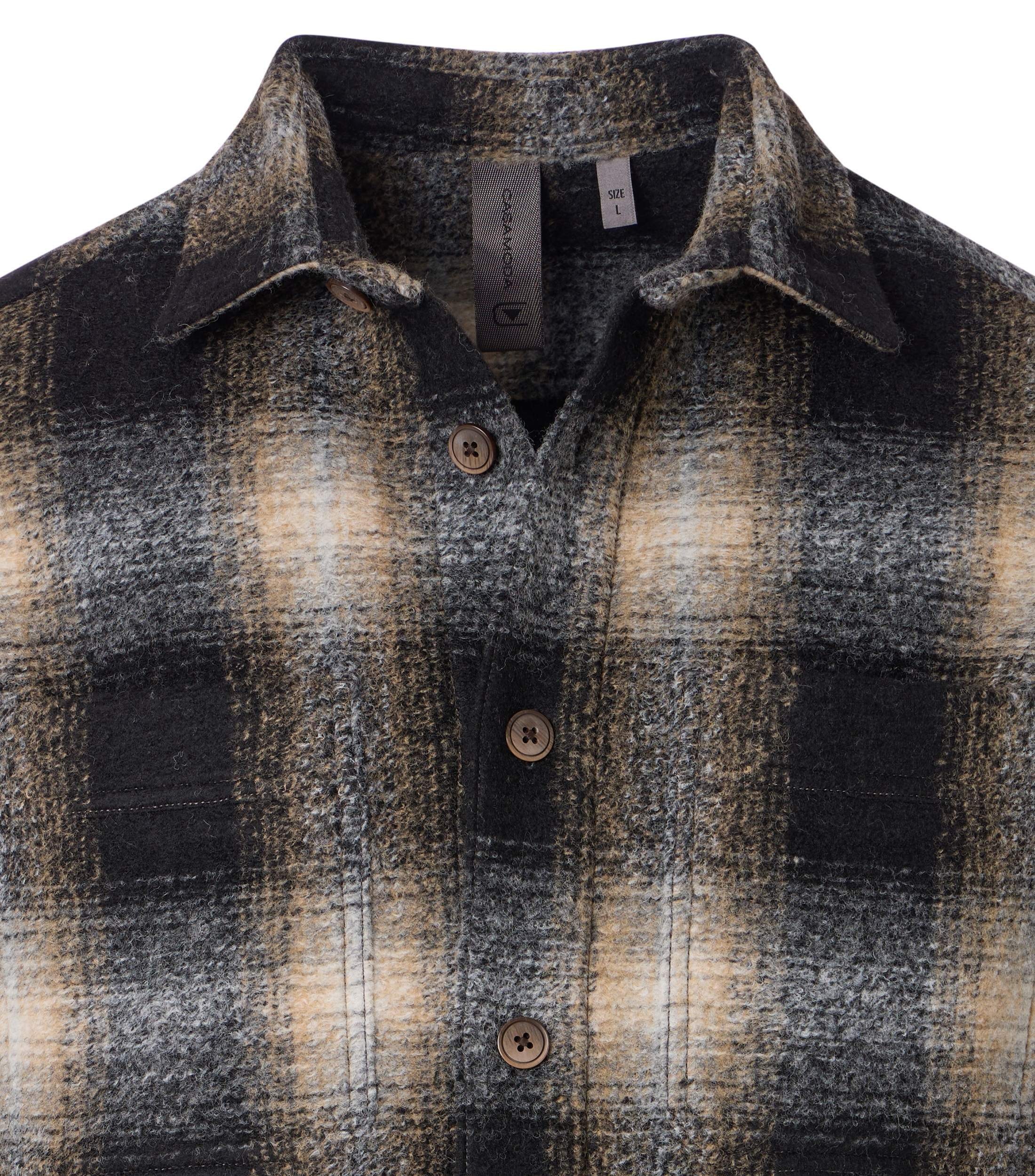 CASAMODA Langarmhemd »CASAMODA Hemdjacke uni«
