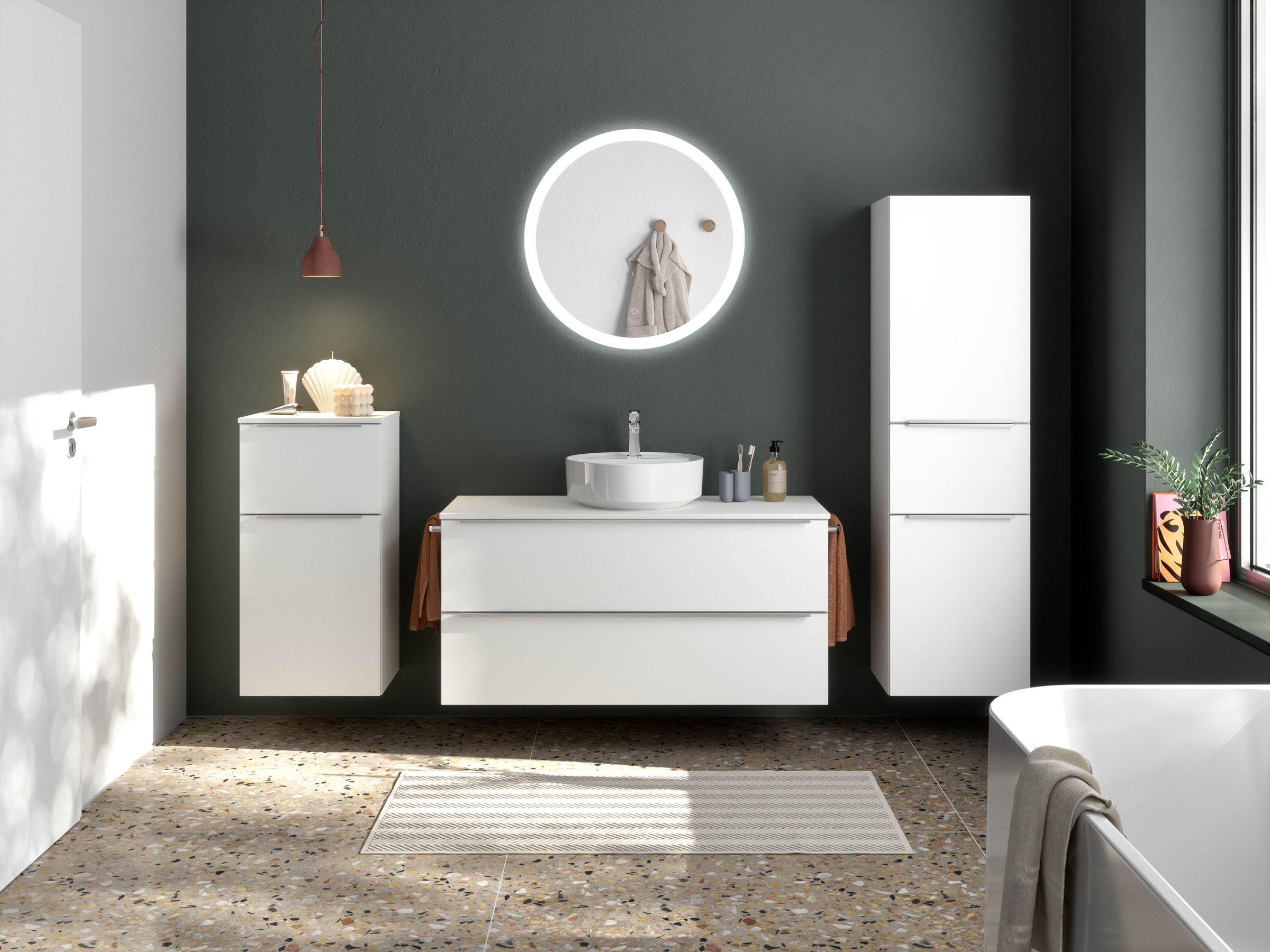 nobilia Badmöbel-Set "Alvene", (4 St., vormontiert, mit Soft-Close), inkl. günstig online kaufen