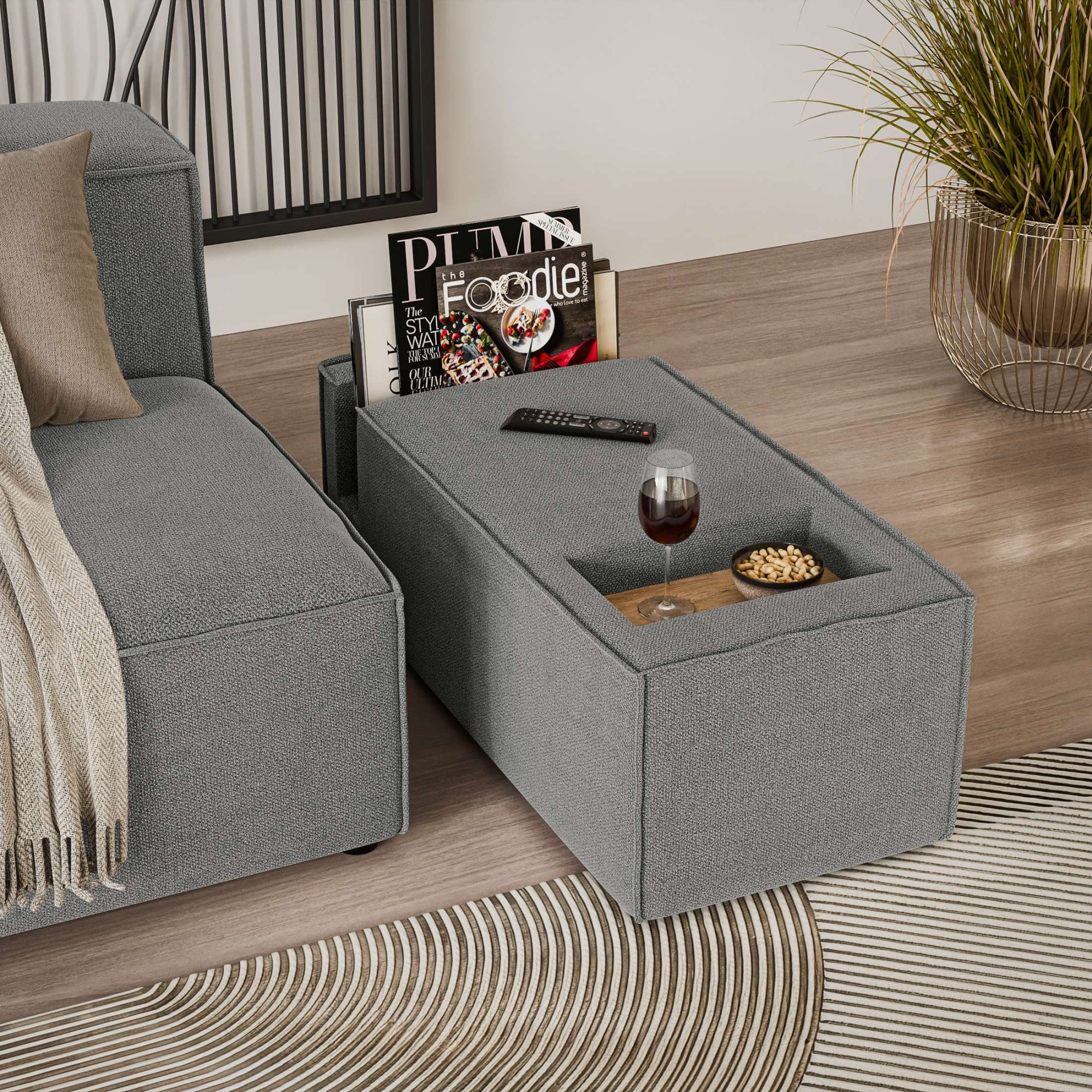 OTTO home Sofaelement "HAILY Tisch XL für das Modulsofa, extra tief, Maße B günstig online kaufen