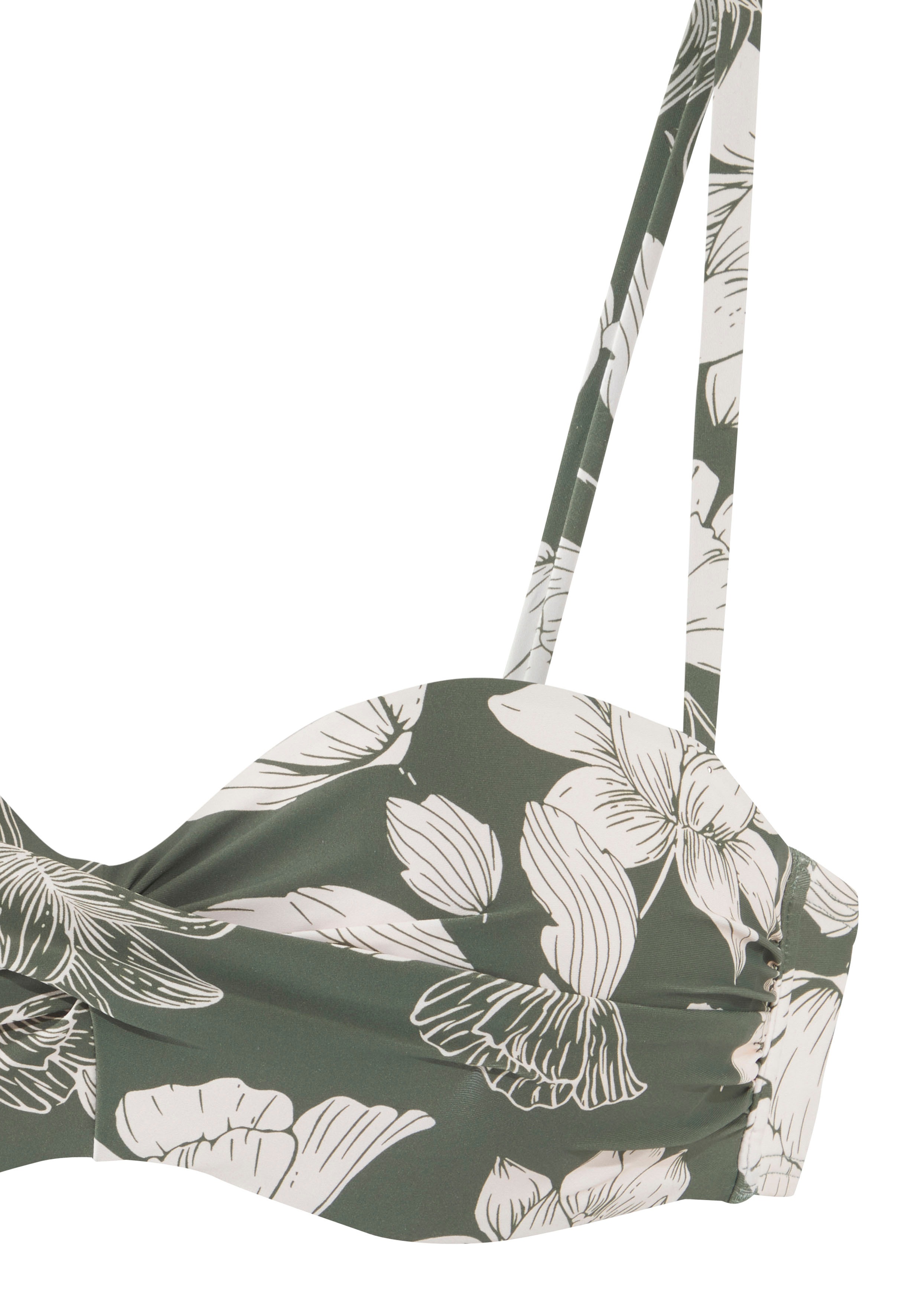 Thumbnail - s.Oliver Bügel-Bandeau-Bikini-Top "Lady" mit floralem Design