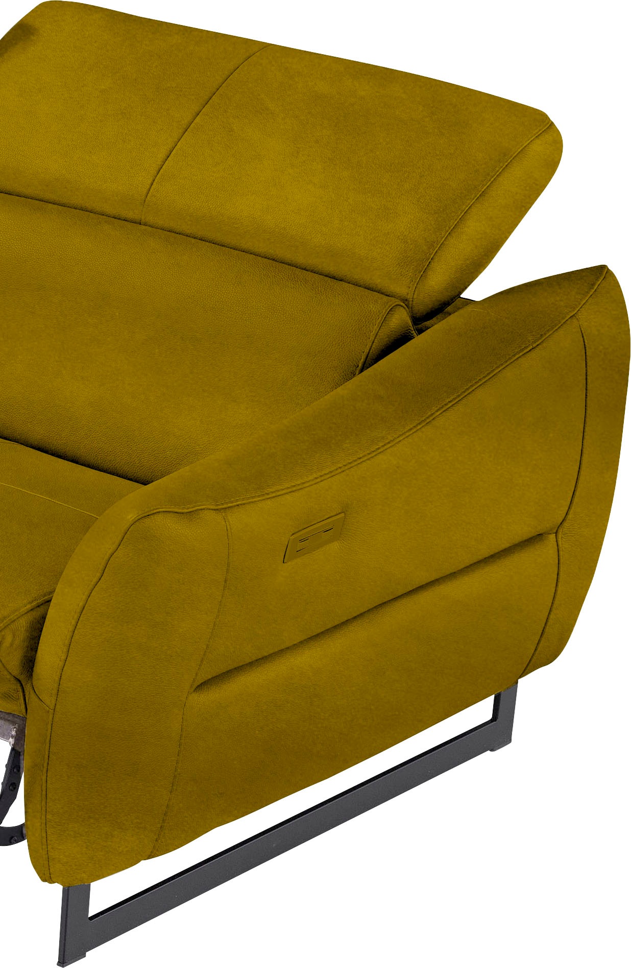 Egoitaliano 2,5-Sitzer »Dafne, elegantes Designsofa mit hohem Sitzkomfort«, mit und ohne elektrischer Relaxfunktion, Kopfteile manuell verstellbar