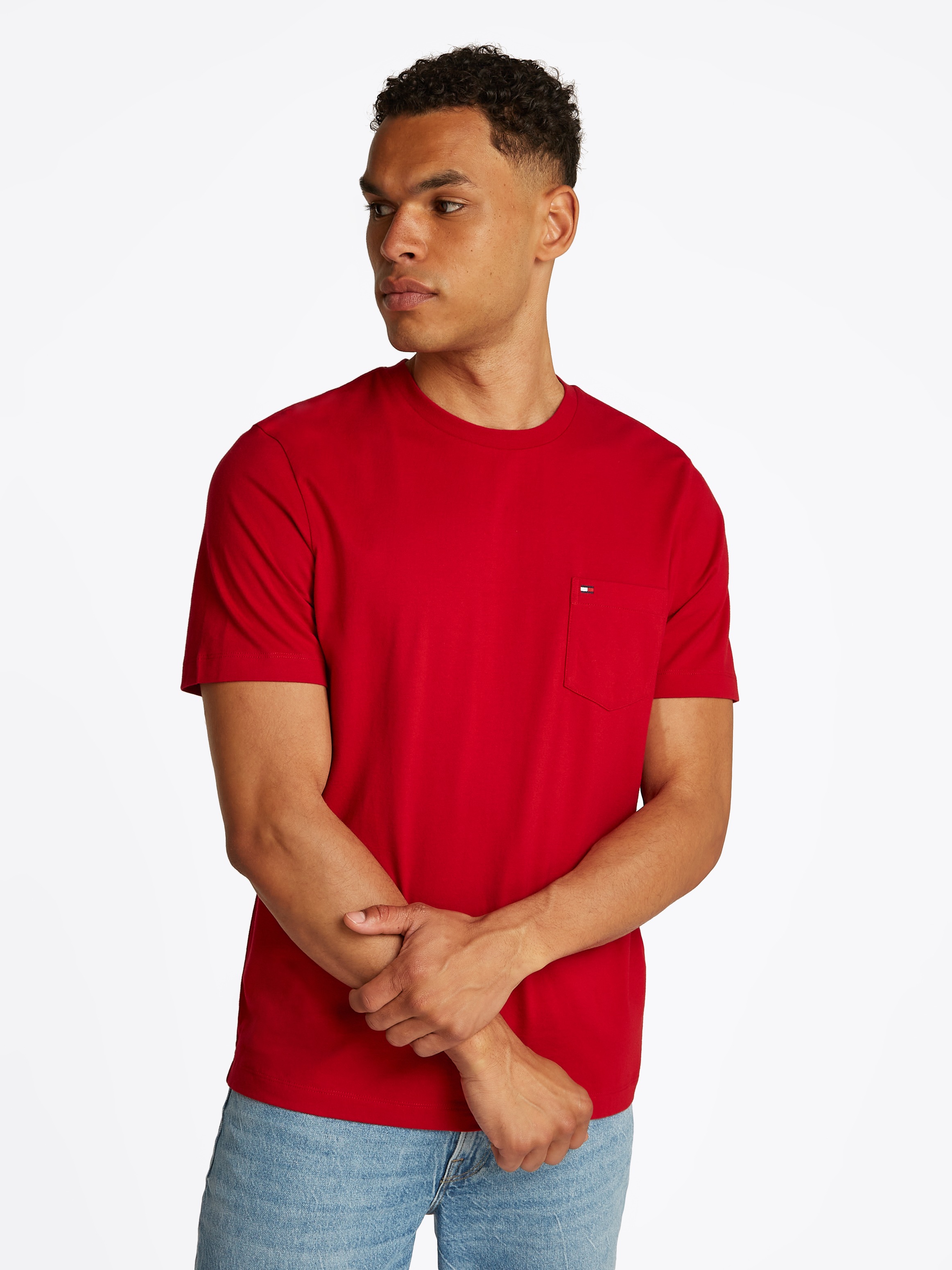 Tommy Hilfiger T-Shirt »ESSENTIAL SOLID POCKET TEE«