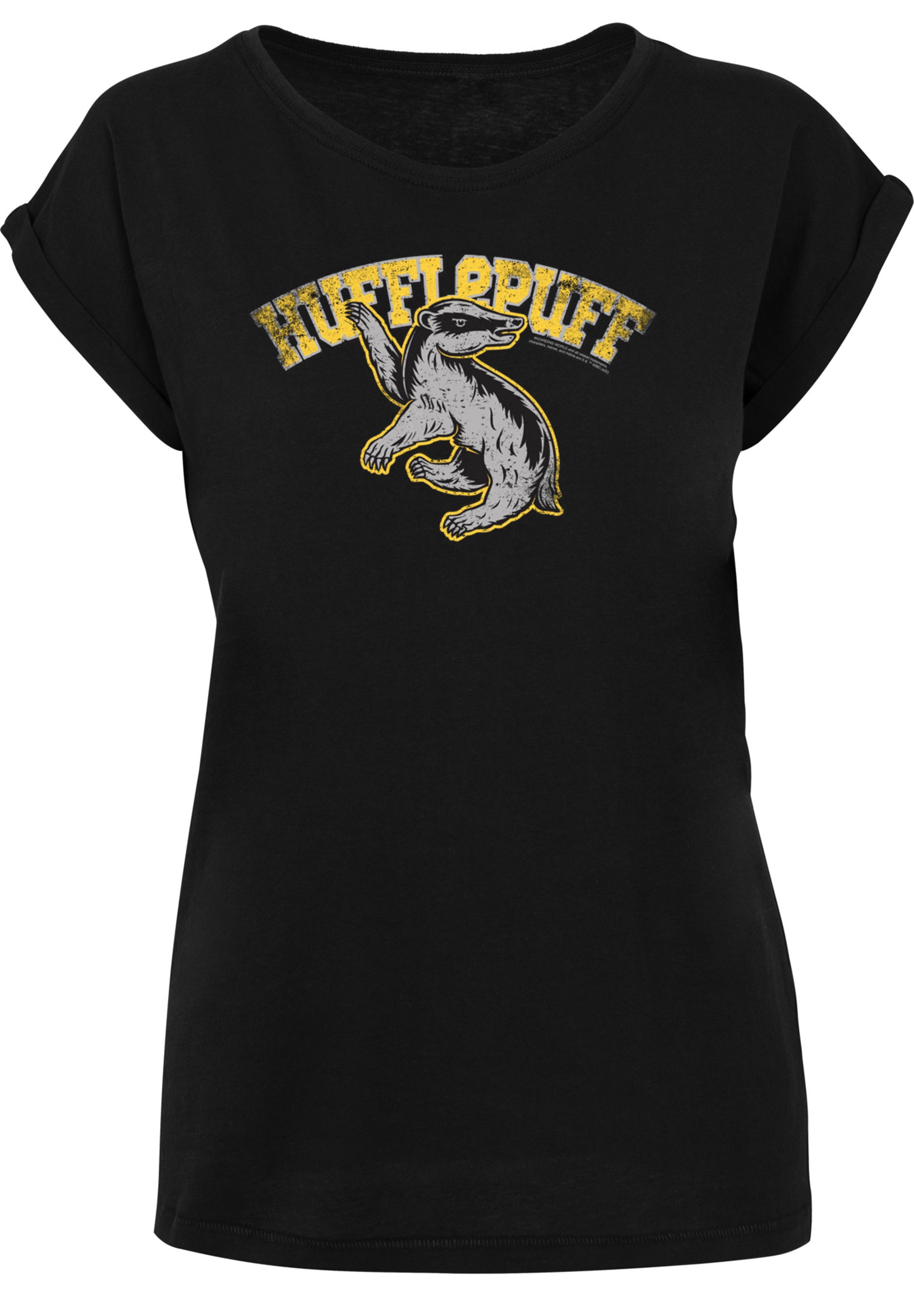 F4NT4STIC T-Shirt »Harry Potter Hufflepuff Sport Emblem«, Print