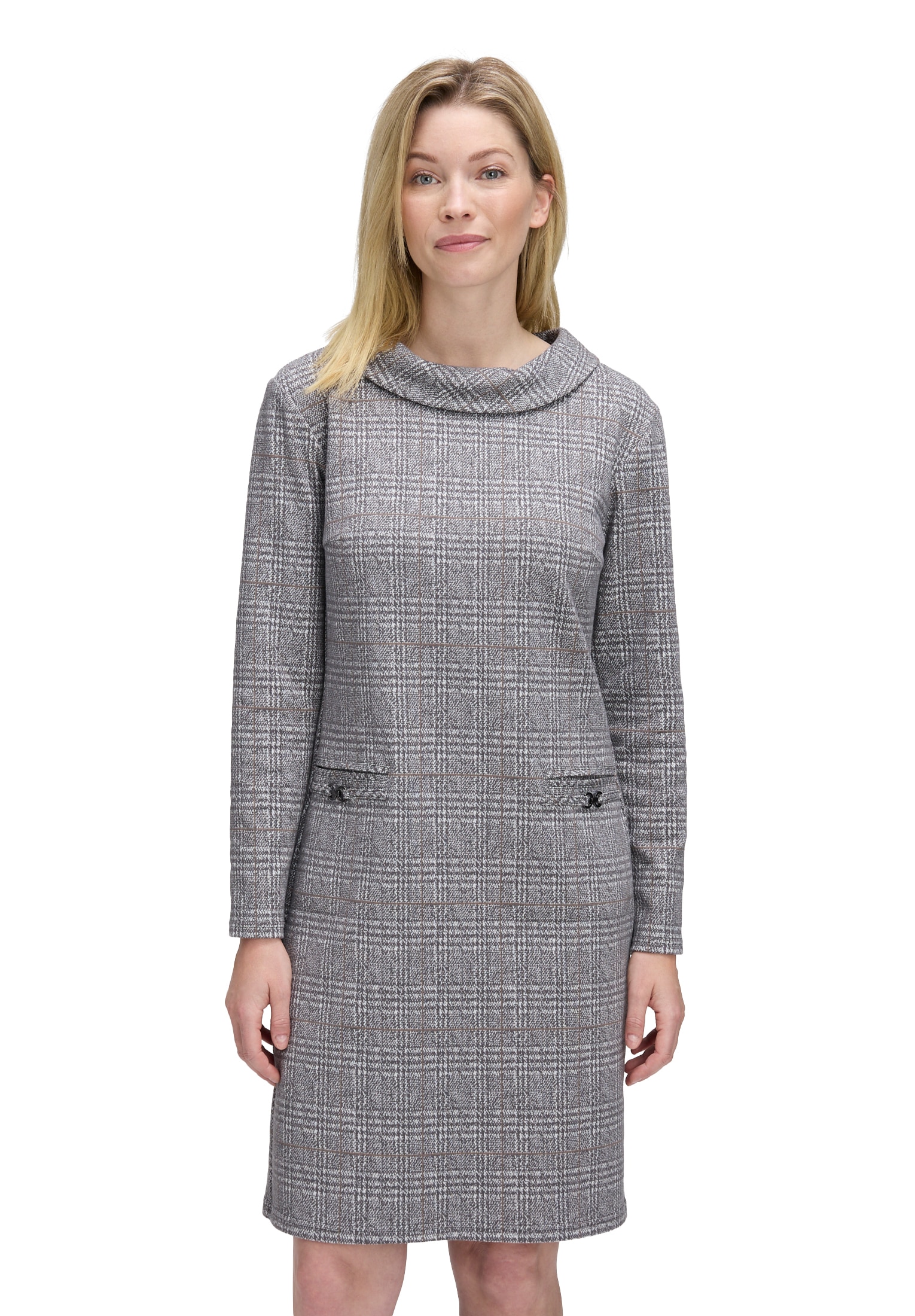 Betty Barclay Sweatkleid "Damen Sweatkleid mit Kragen" Paspeltasche günstig online kaufen