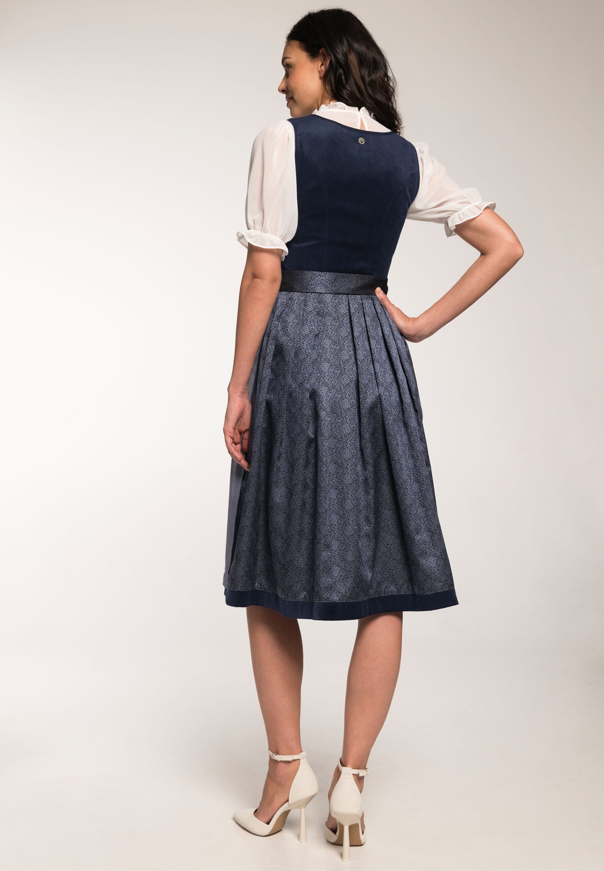 Spieth & Wensky Dirndl »Glada« Samtoberteil