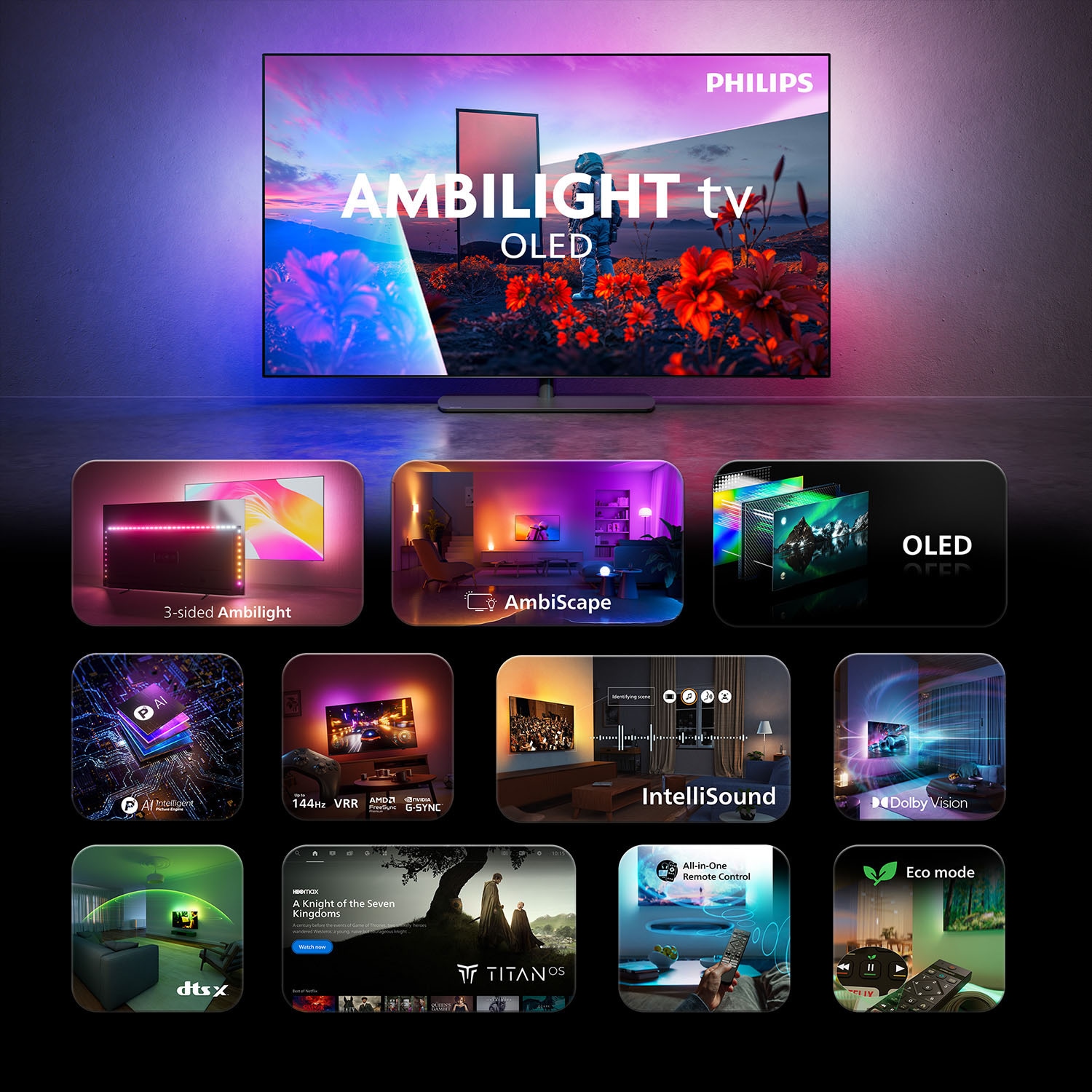 Philips OLED-Fernseher »42OLED811/12« 106 cm/42 ″ Smart-TV