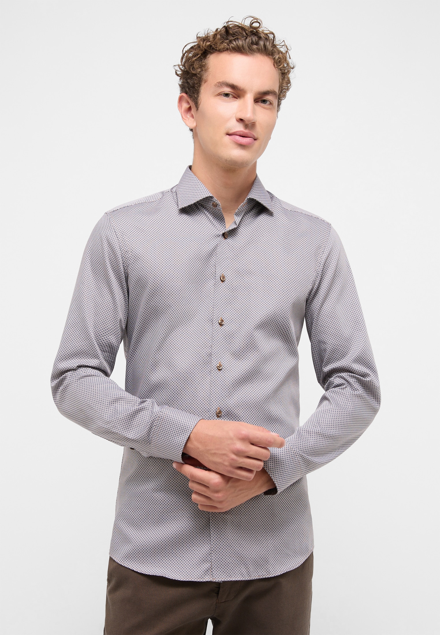 Eterna Langarmhemd "SLIM FIT" NON IRON (bügelfrei) günstig online kaufen