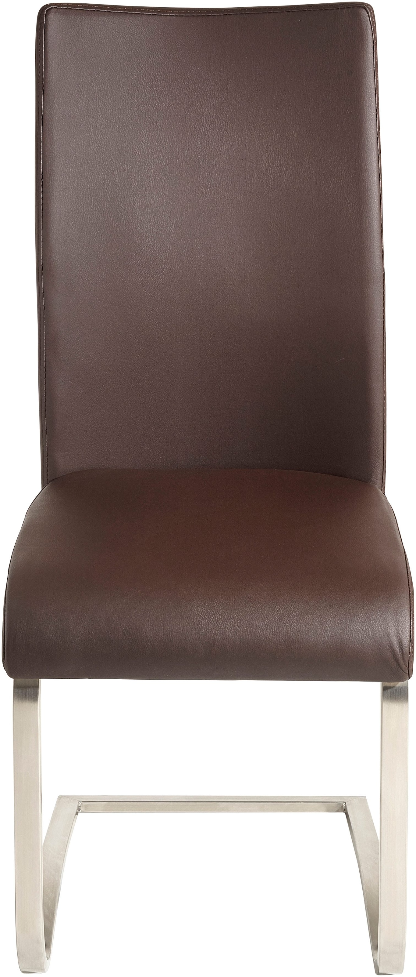 MCA furniture Freischwinger »Arco«, (Set), 2 St., Leder, Stuhl mit Echtlederbezug, belastbar bis 130 Kg