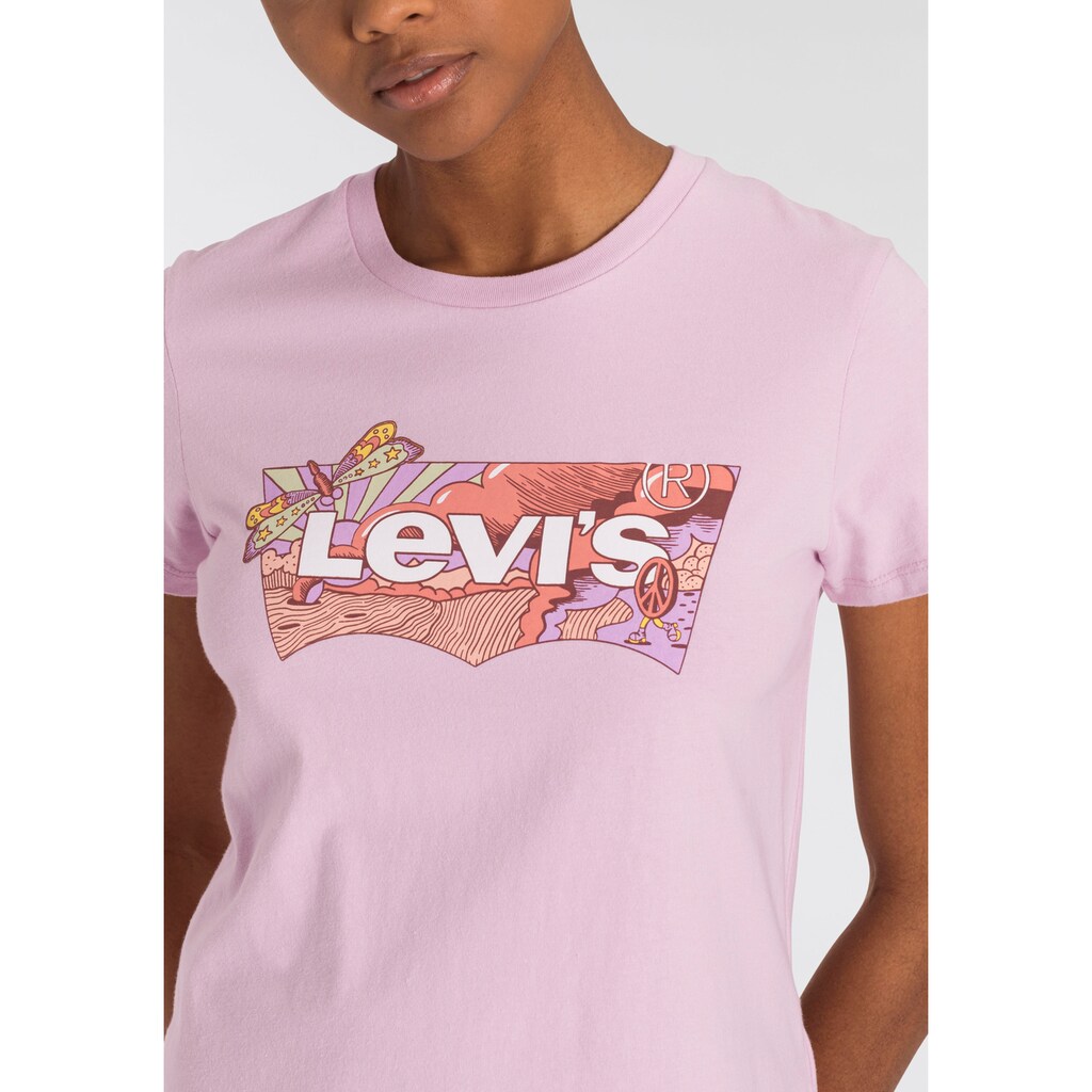 Damenmode Shirts & Sweatshirts Levi's® T-Shirt »The Perfect Tee«, mit Batwing-Print lila Damenmode Shirts & Sweatshirts Levi's® T-Shirt »The Perfect Tee«, mit Batwing-Print lila