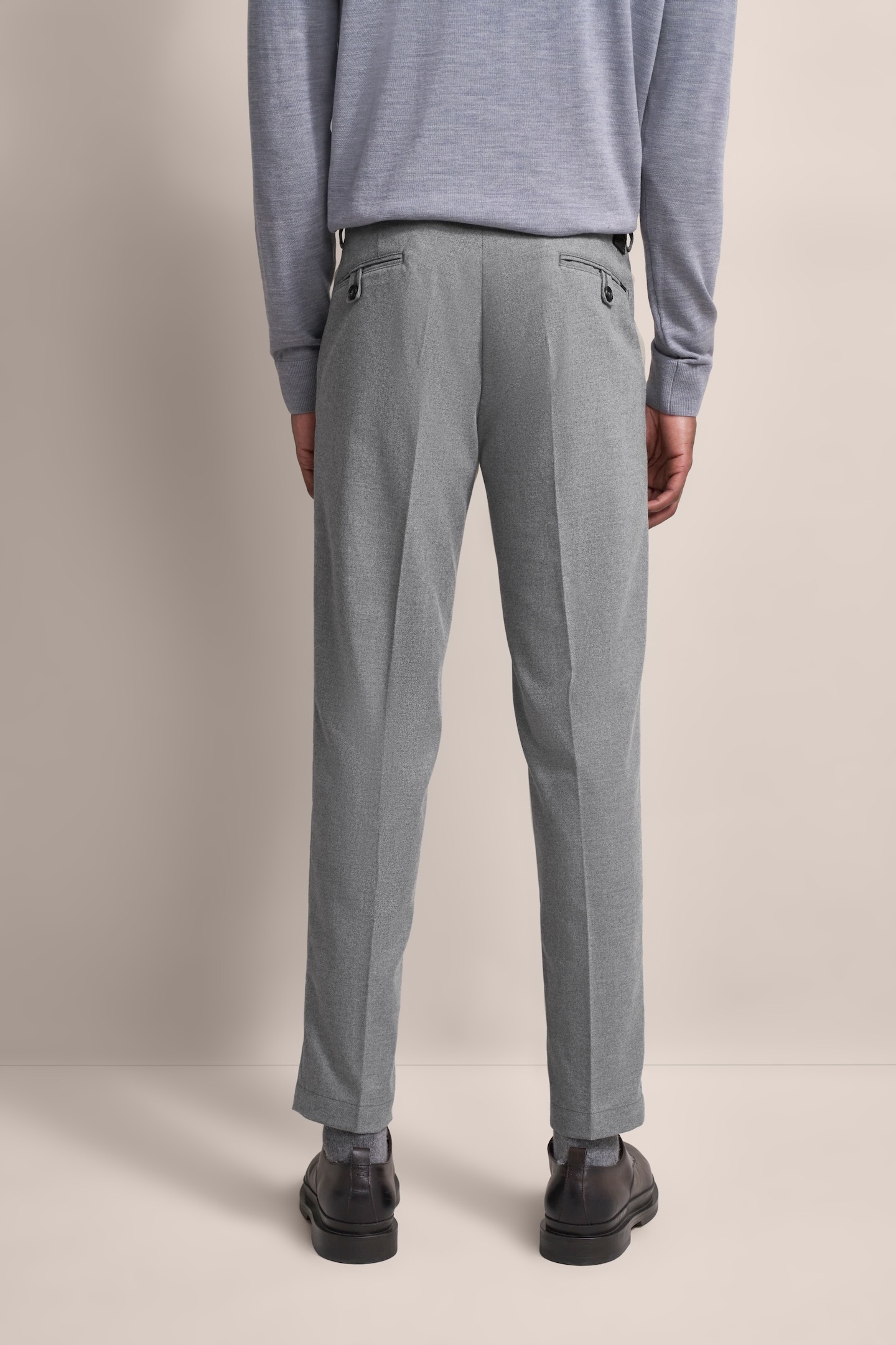 bugatti Bundfaltenhose, mit Modern-Flanell-Soft-Touch
