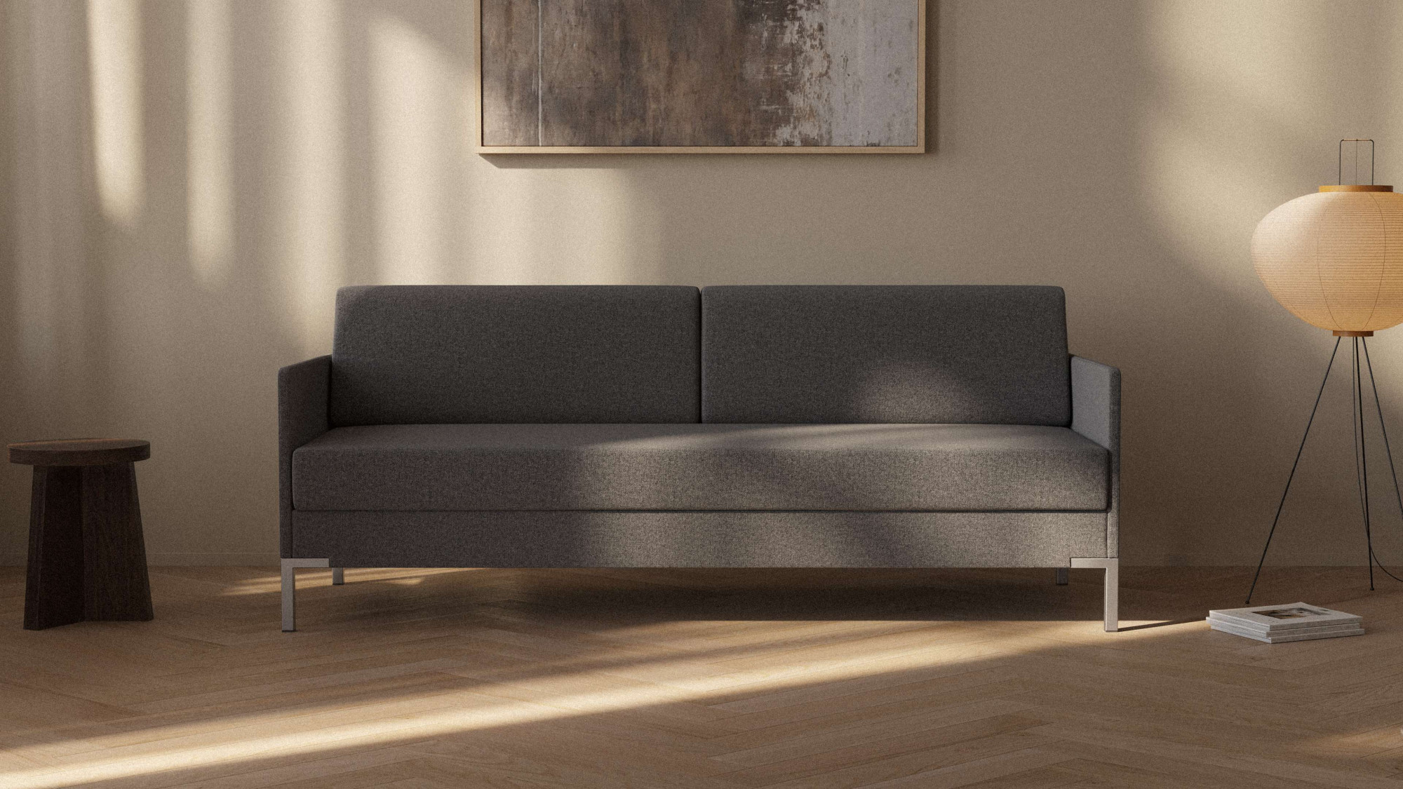 HESTBÆK Schlafsofa "Hestbæk 415 3-Sitzer, Bettfunktion, Federkern, Breite 208cm" Umklappbar, Querschläfer, sehr komfortabel, Stauraum