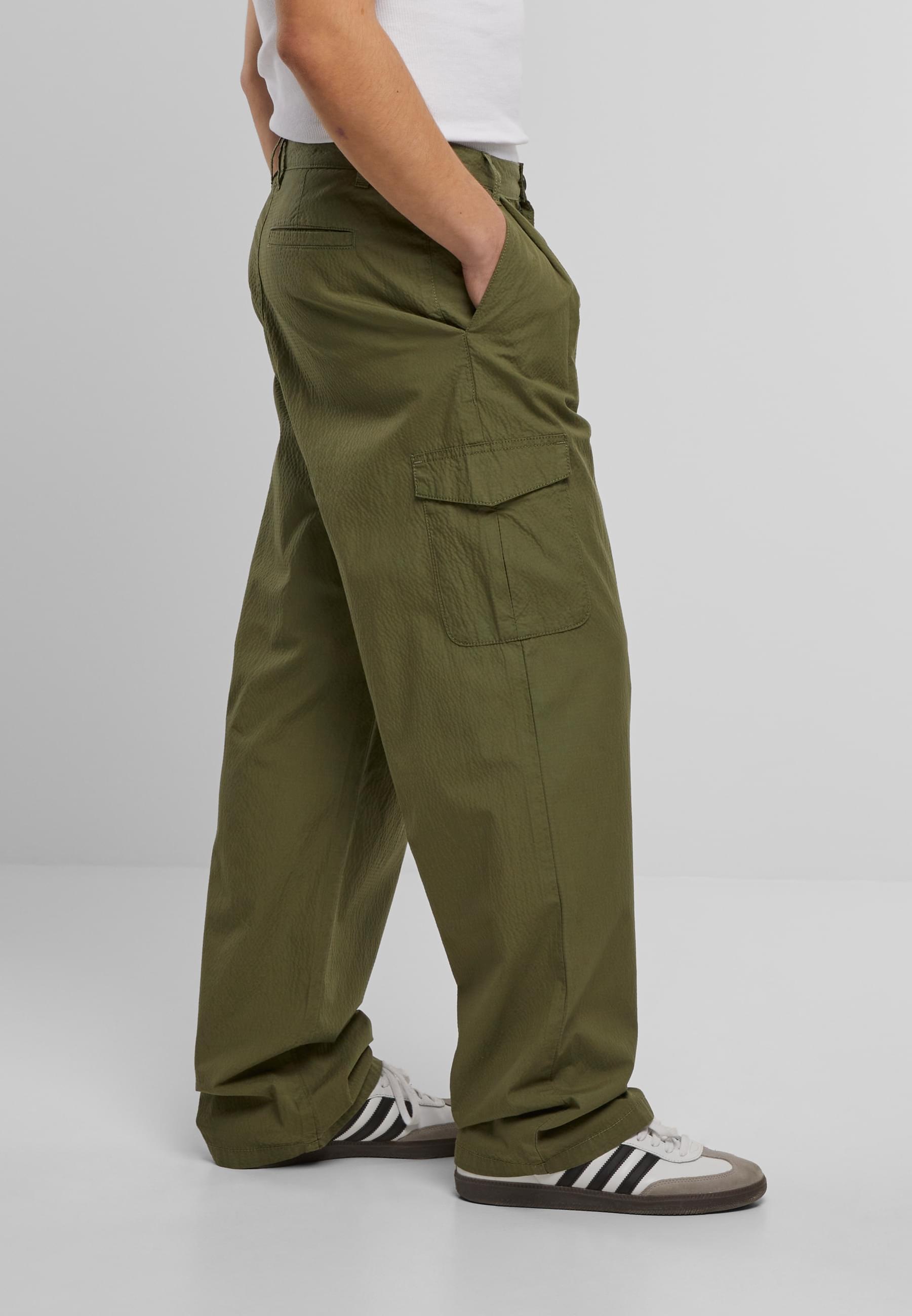 URBAN CLASSICS Cargohose »Urban Classics Wide Pleated Cargo Pants«, (1 tlg.)