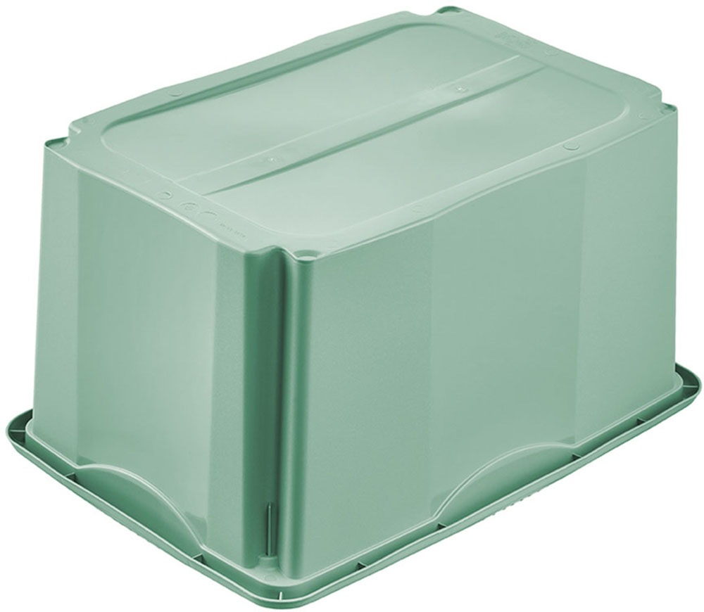 keeeper Aufbewahrungsbox »Emil, Box mit Deckel, 2er Set, 45 L, 55,5x40x30 cm« ineinander und aufeinander stapelbar