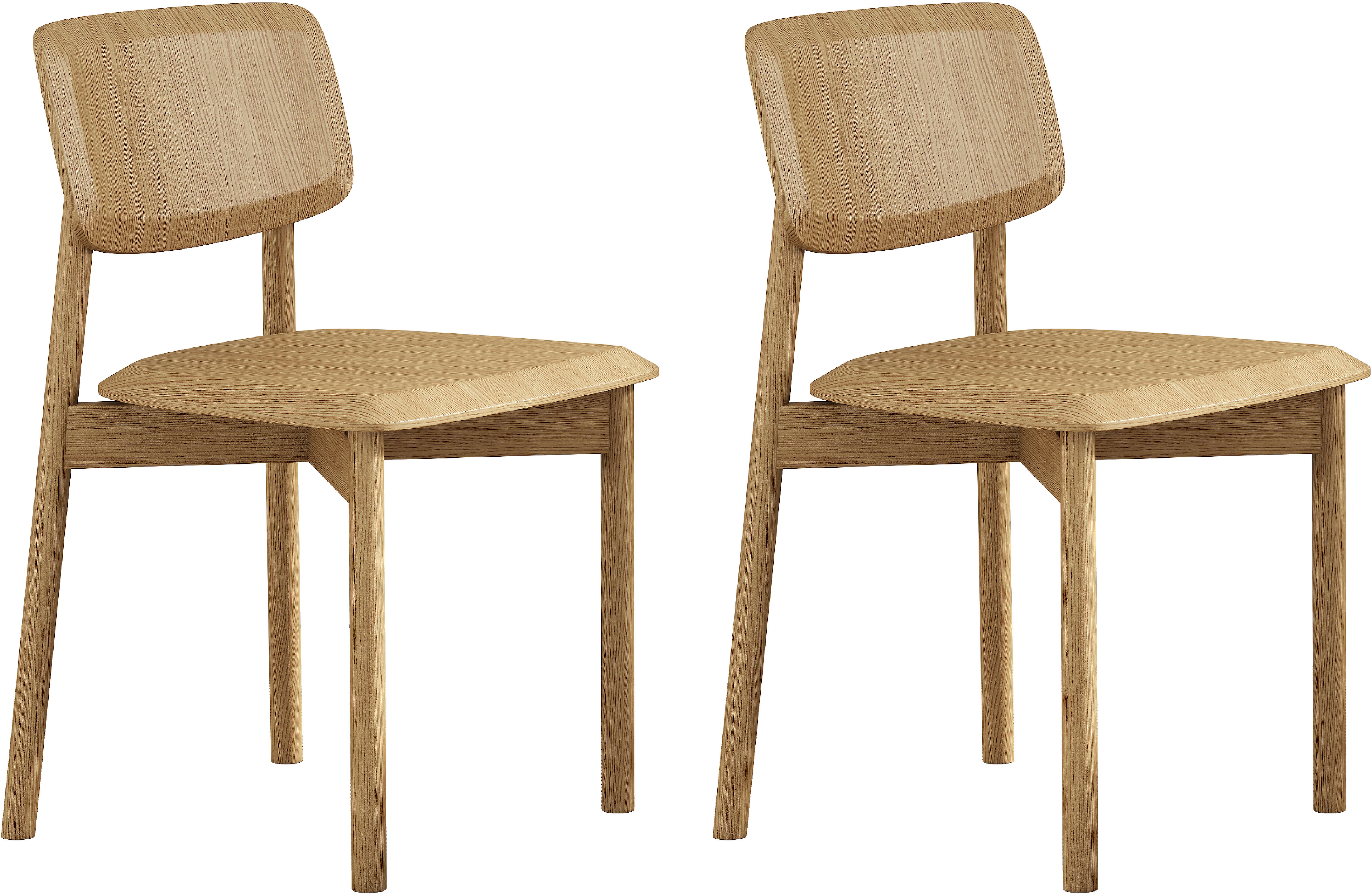 OTTO home Esszimmerstuhl "Grelia" (Set) 2 Stk.natürliche warme Eichenoptik, in zwei Farben, Sitzhöhe 46 cm