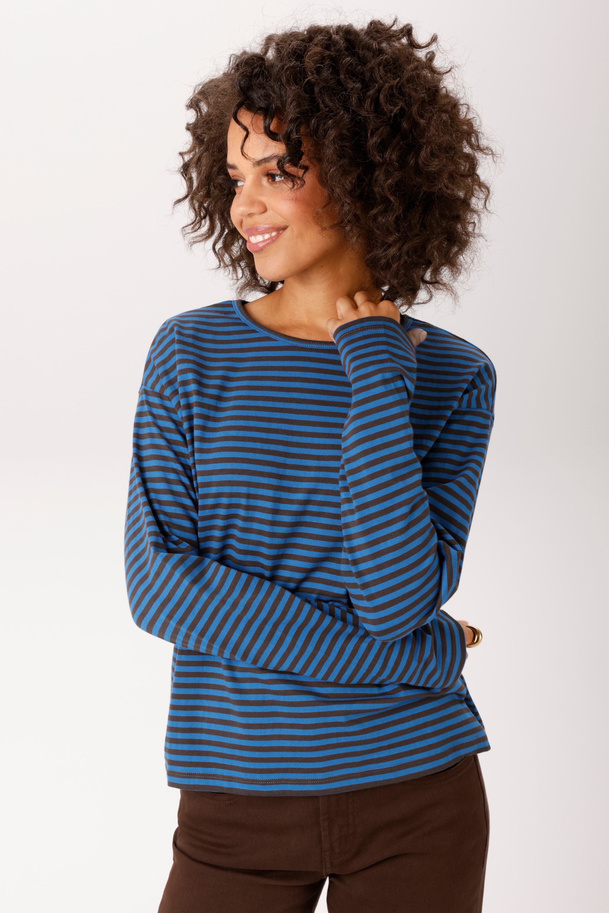 Aniston CASUAL Langarmshirt im trendfarbenen Ringel-Dessin - NEUE KOLLEKTION