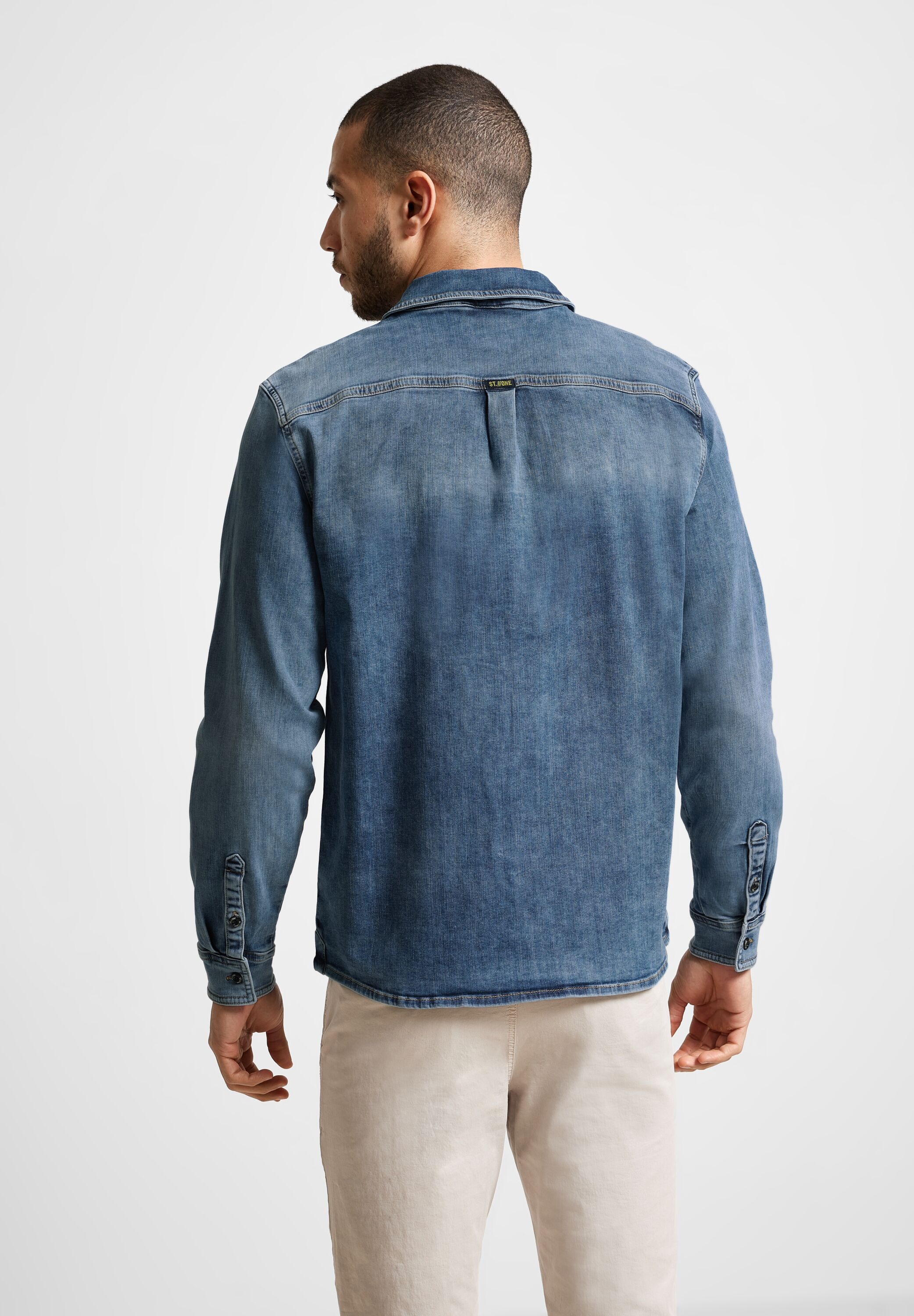 STREET ONE MEN Jeanshemd, mit Brusttaschen günstig online kaufen