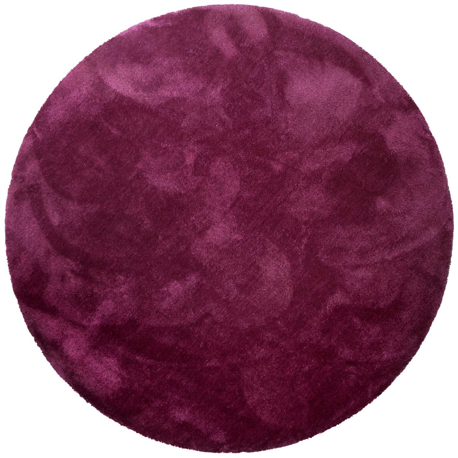 Homie Living Teppich "Pisa" rund 25 mm Höhe Hochflor, Microfaser, uni, weich, Shaggy, Wohnzimmer, Schlafzimmer