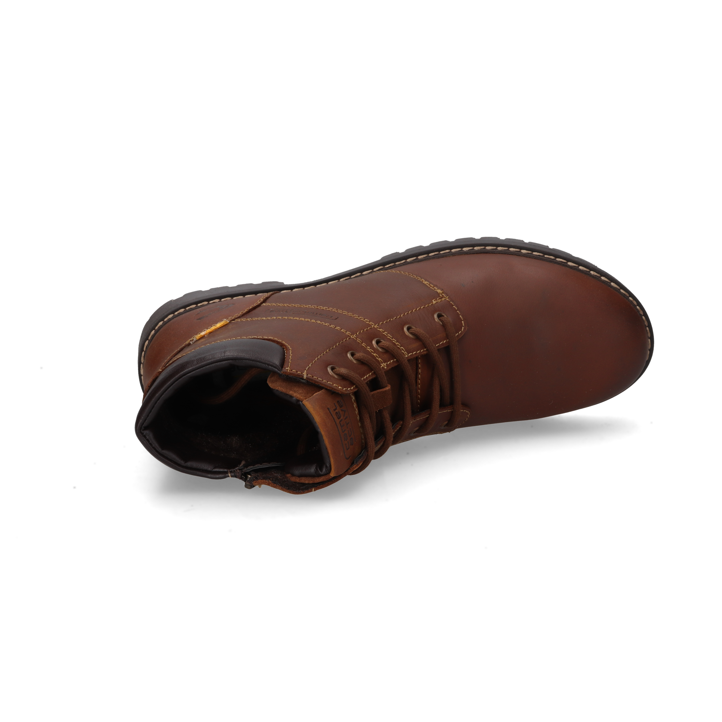 camel active Winterboots, Schnürstiefel mit Profilsohle und Warmfutter