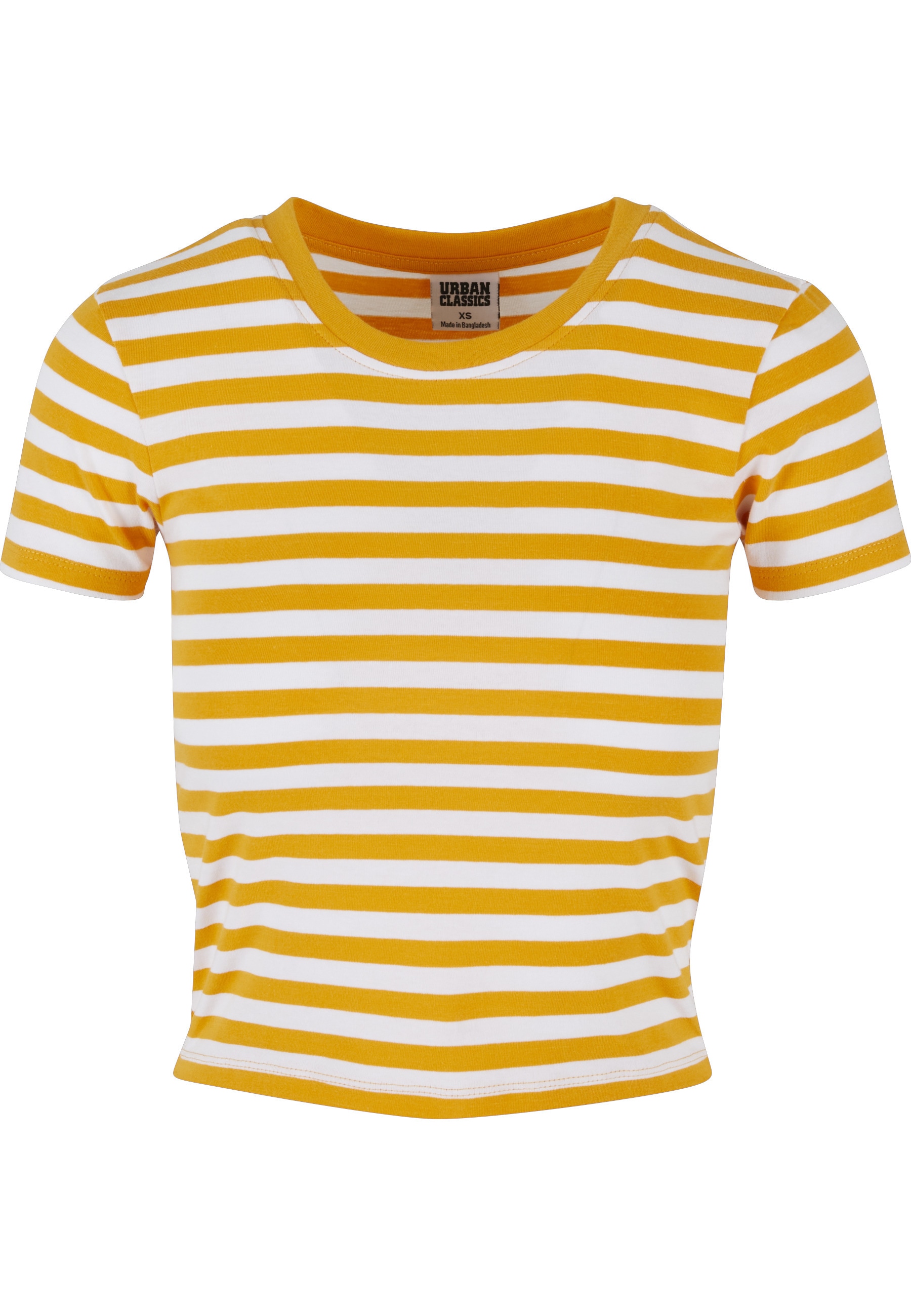 URBAN CLASSICS T-Shirt »Urban Classics Damen Ladies Short Striped Tee« 1 Stk.