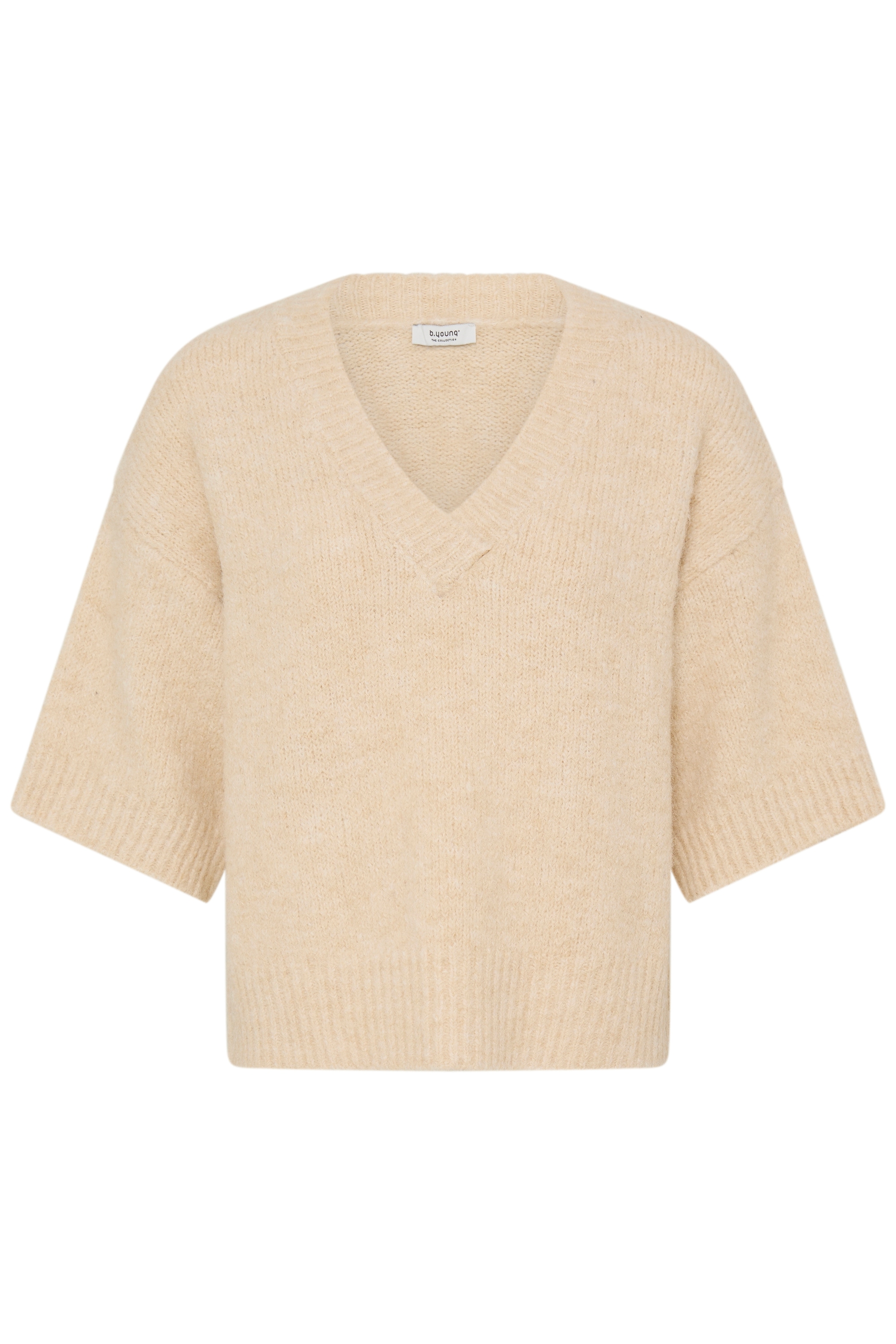 b.young Kurzarmpullover "Damen Kurzarm-Bluse BYMILLERS"