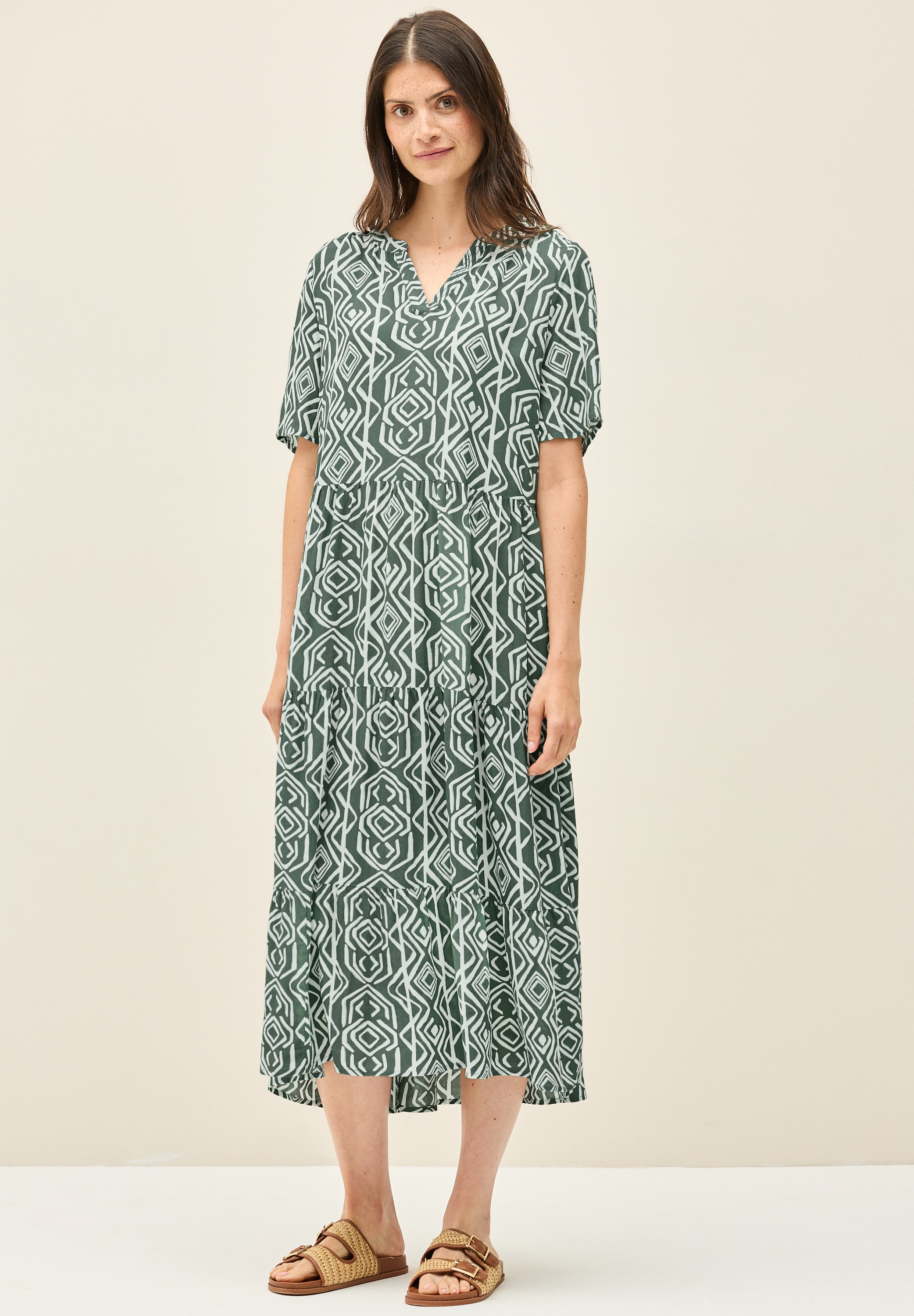 Cecil Midikleid, mit allover Print günstig online kaufen