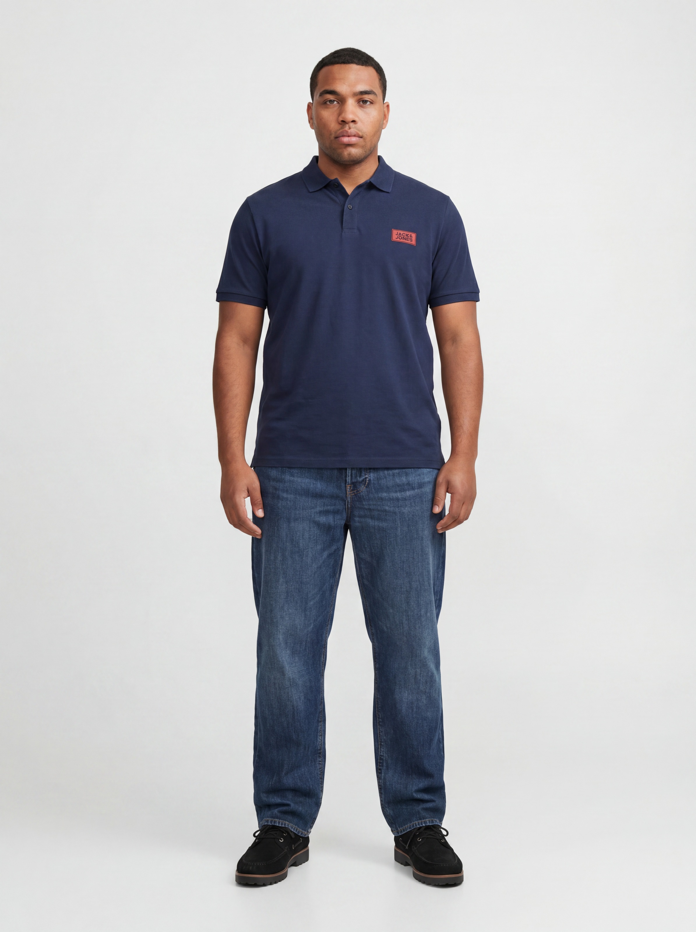 Jack & Jones PlusSize Poloshirt »JJRUSH POLO SS 2PK MP PLS« Packung, 2 Baumwolle, regular fit