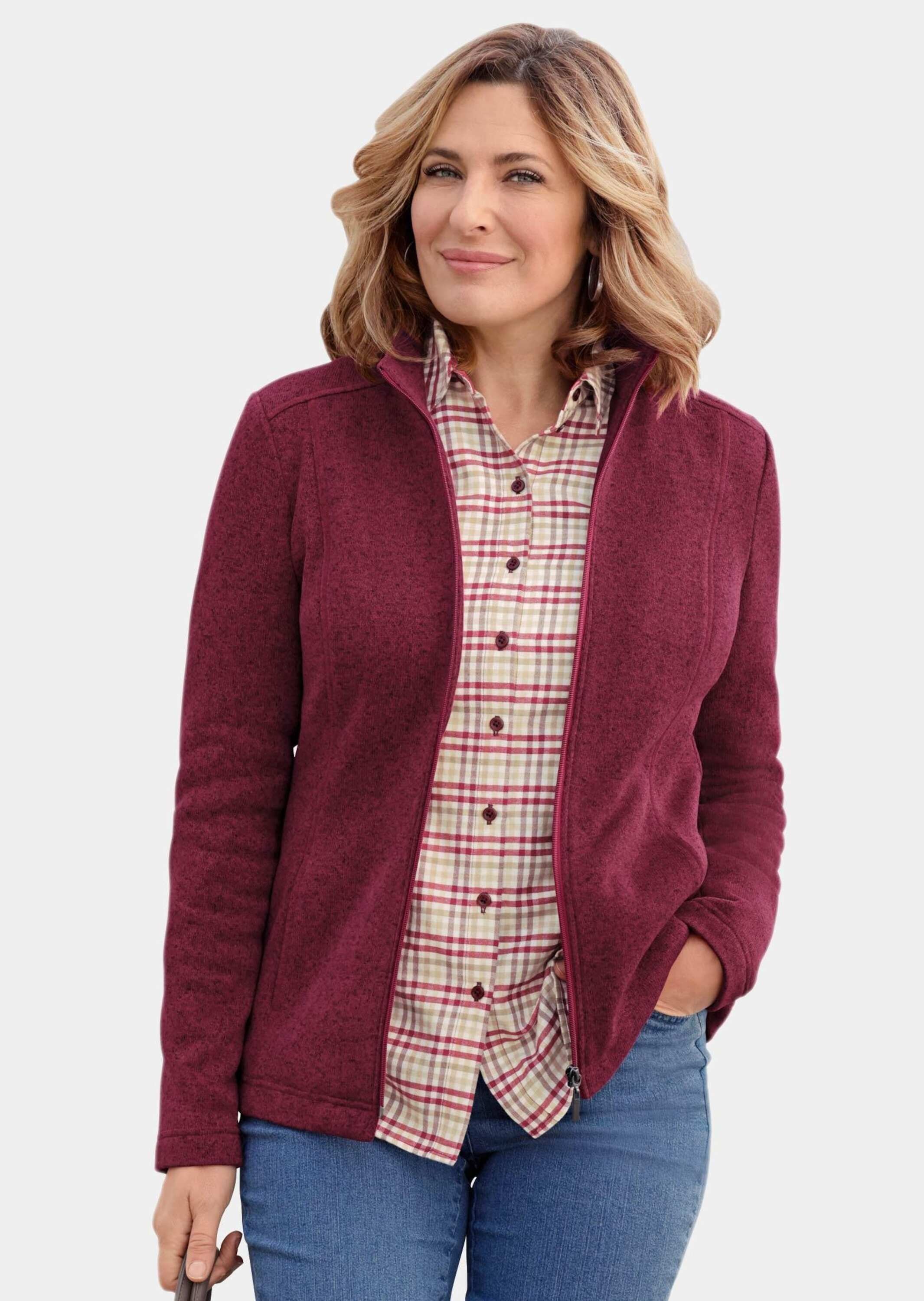 GOLDNER Fleecejacke »Strick-Fleecejacke Kuschelweiche Strickfleece-Jacke«