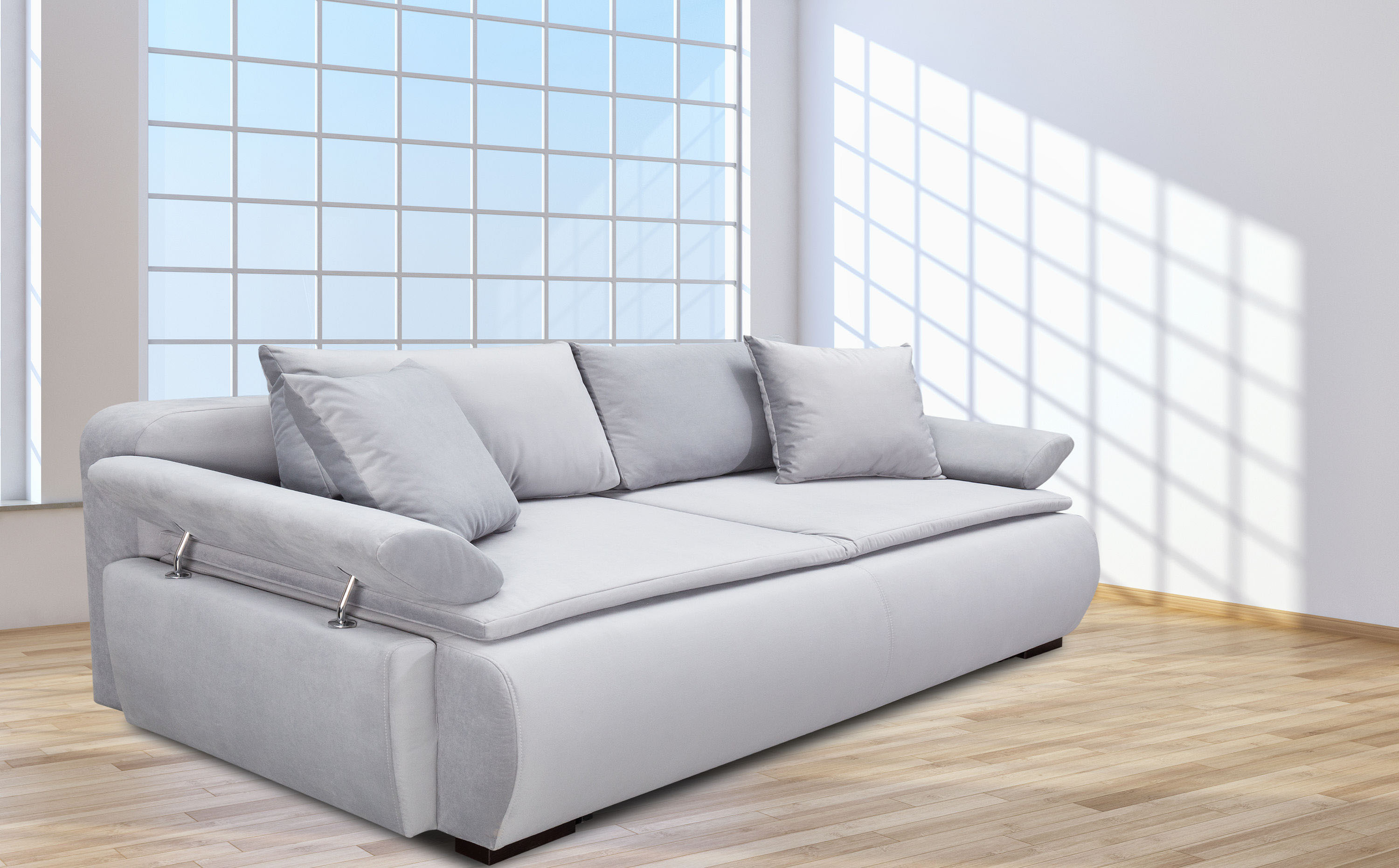 Thumbnail - INOSIGN Schlafsofa "Romeo" mit Boxspringaufbau, Bettfunktion & Bettkasten, Dauerschlafsofa