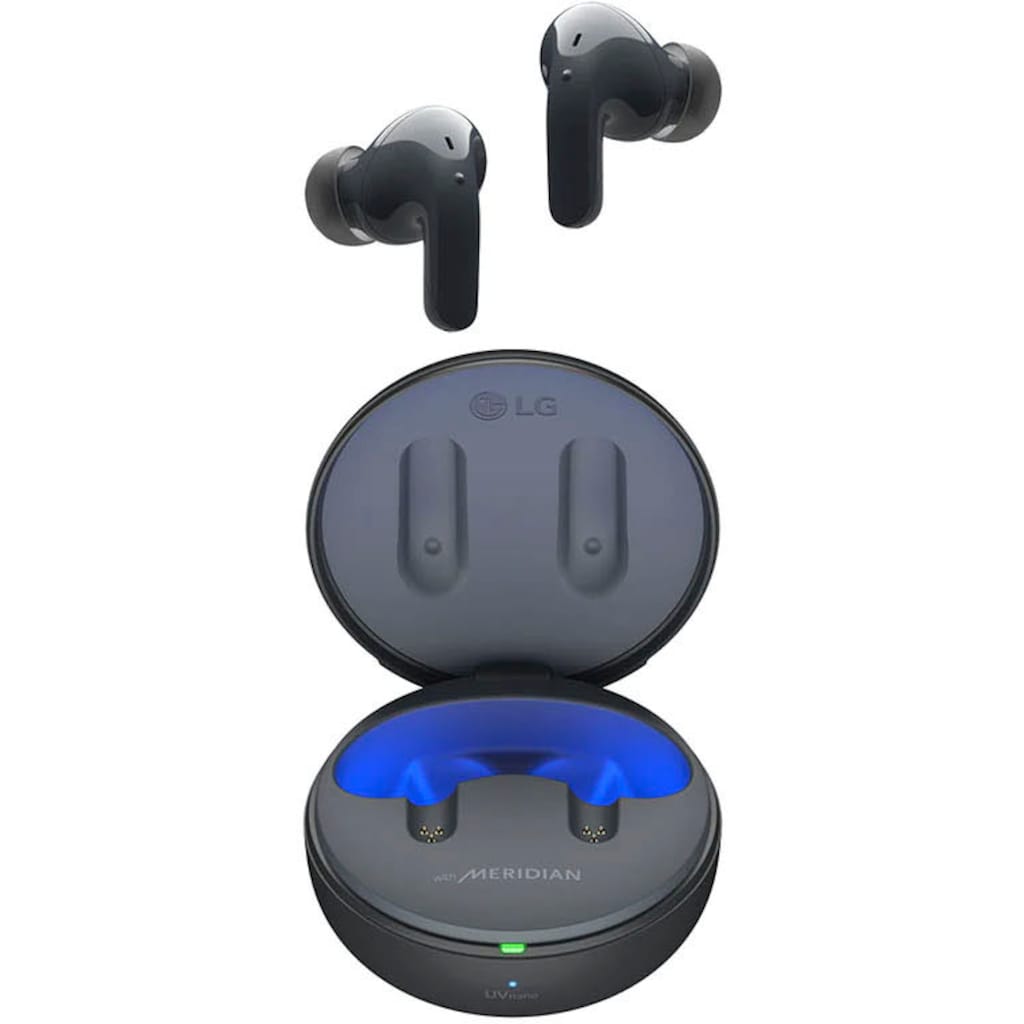 LG In-Ear-Kopfhörer »TONE Free DT60Q«, Bluetooth, Active Noise Cancelling (ANC)-Freisprechfunktion-LED Ladestandsanzeige-Sprachsteuerung-integrierte Steuerung für Anrufe und Musik